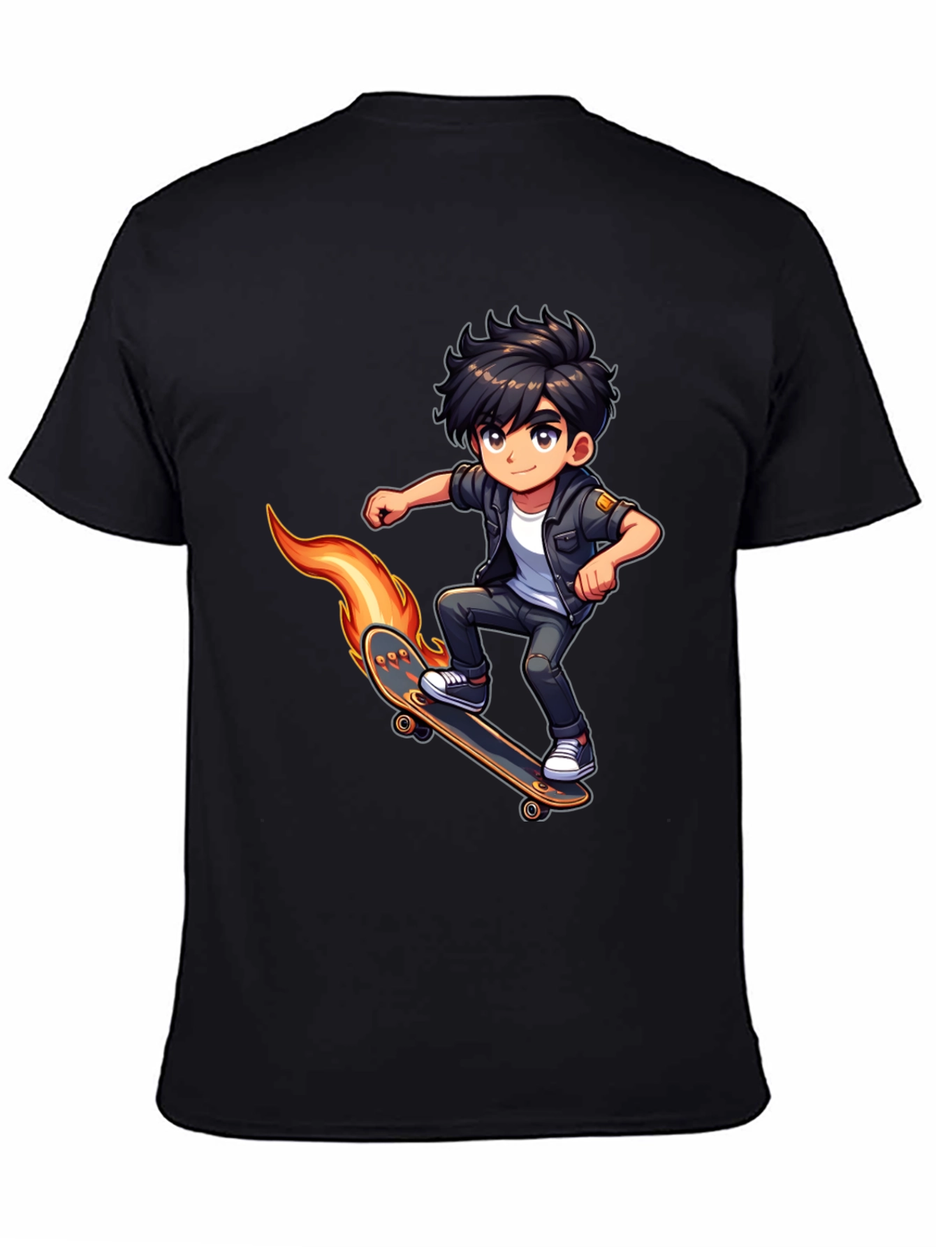 Skateboarding Cartoon T-Shirt