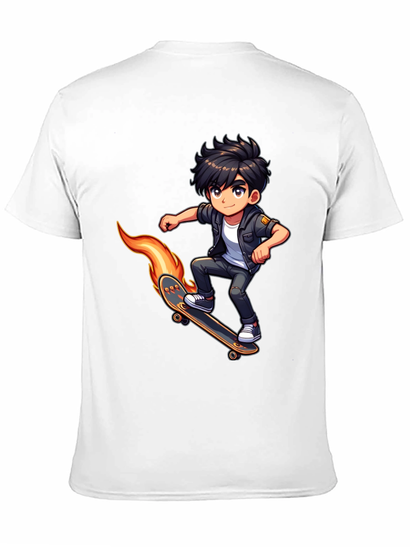 Skateboarding Cartoon T-Shirt