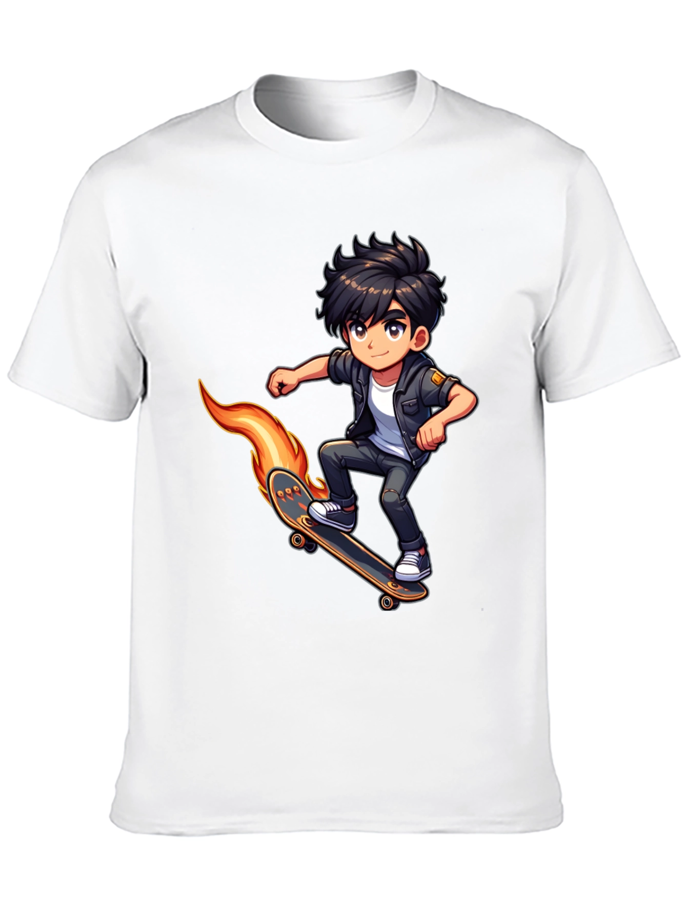 Skateboarding Cartoon T-Shirt