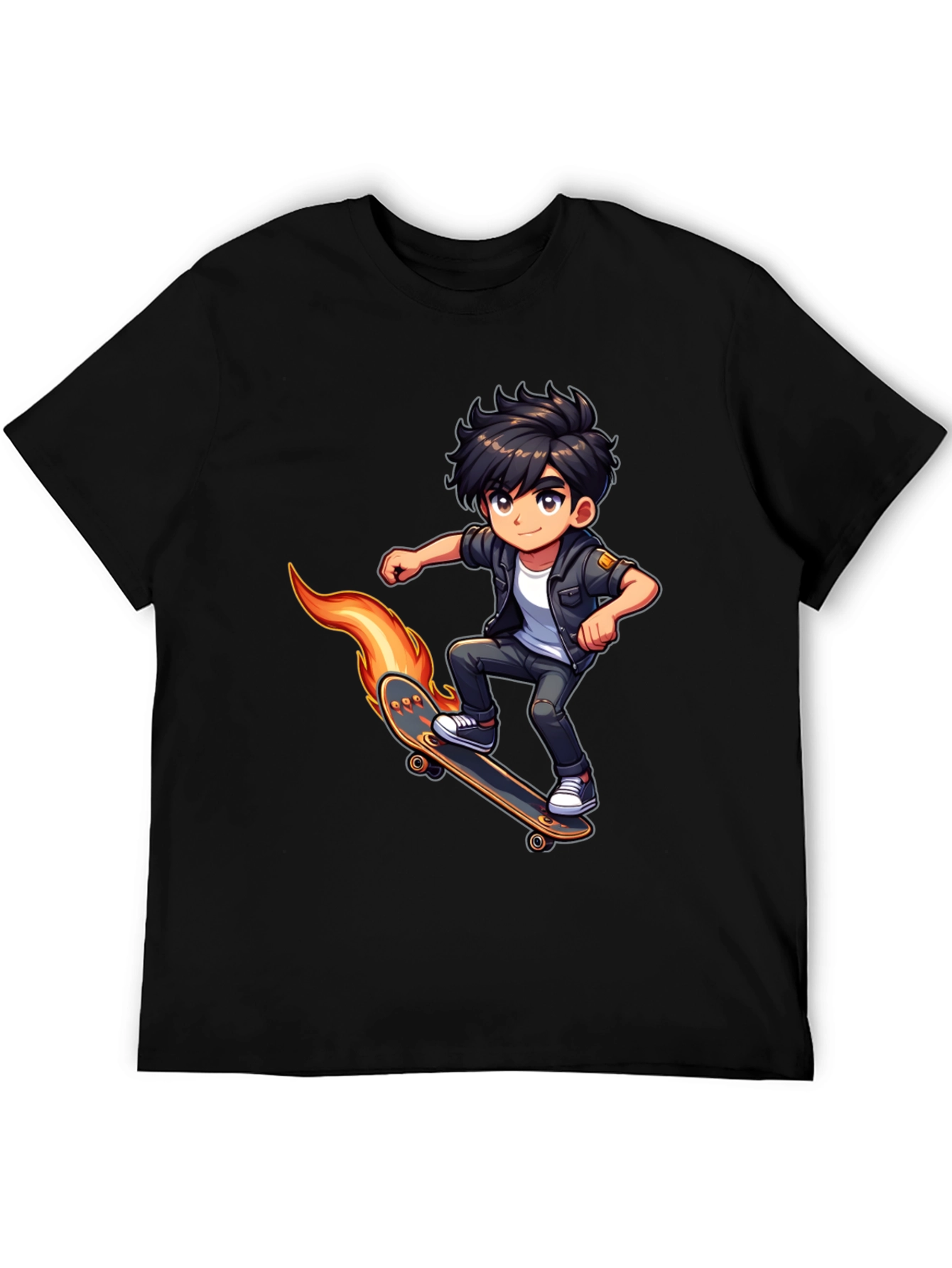 Skateboarding Cartoon T-Shirt