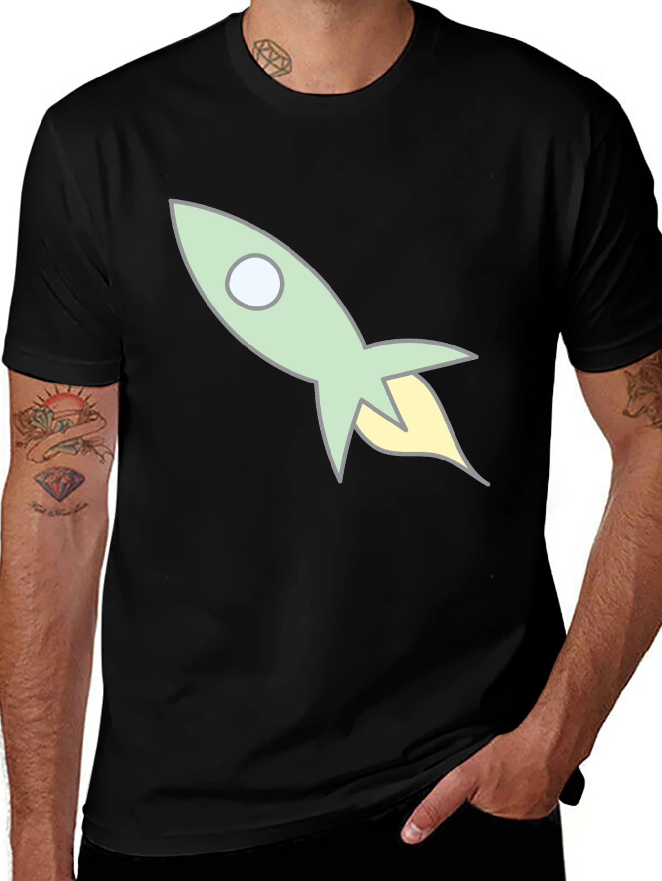 Retro Rocket T-Shirt - Blast Off in Style!