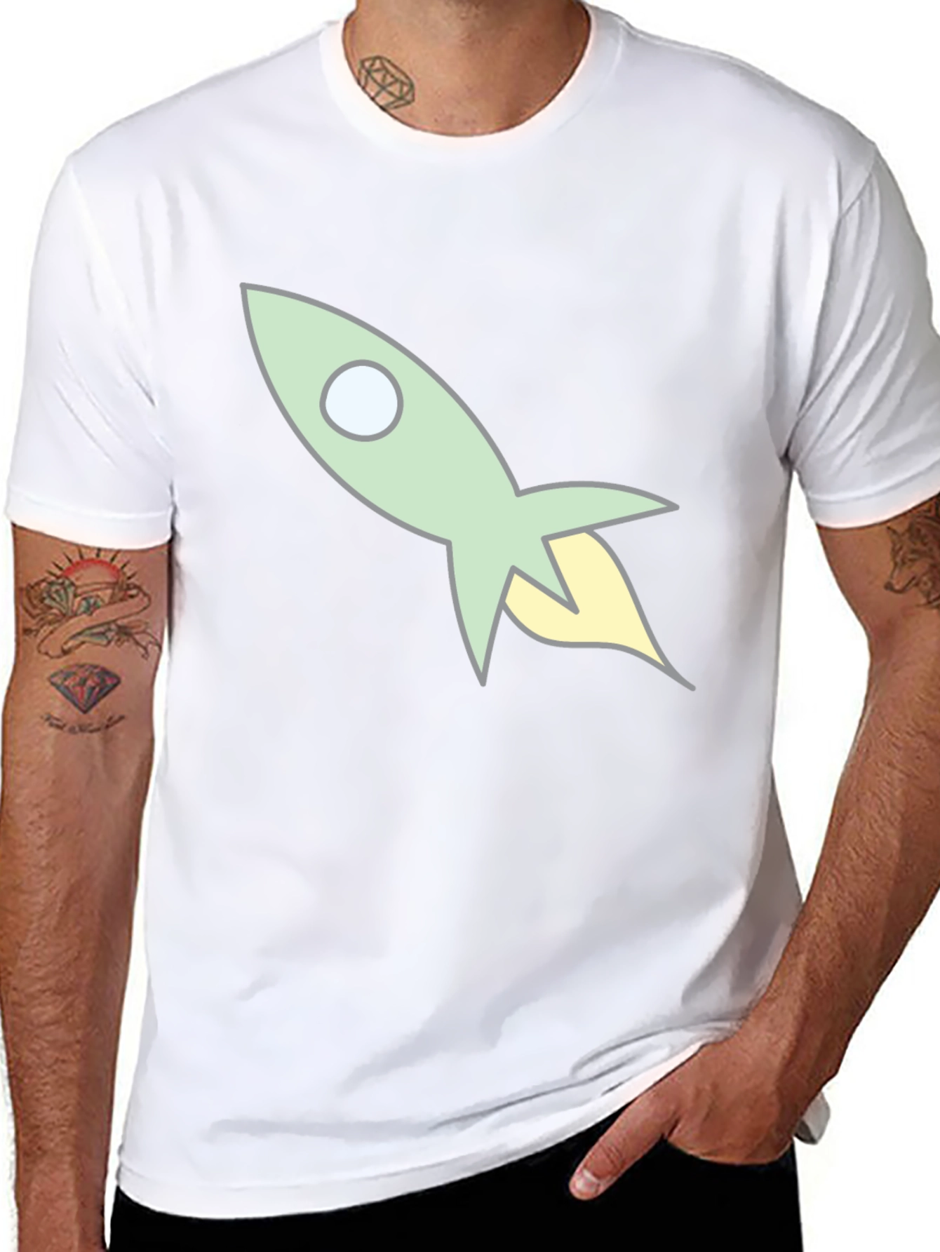Retro Rocket T-Shirt - Blast Off in Style!