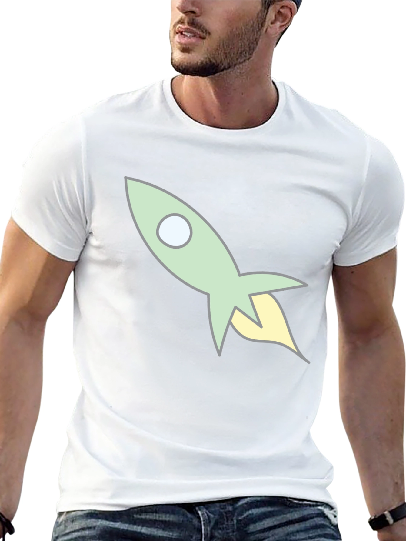 Retro Rocket T-Shirt - Blast Off in Style!