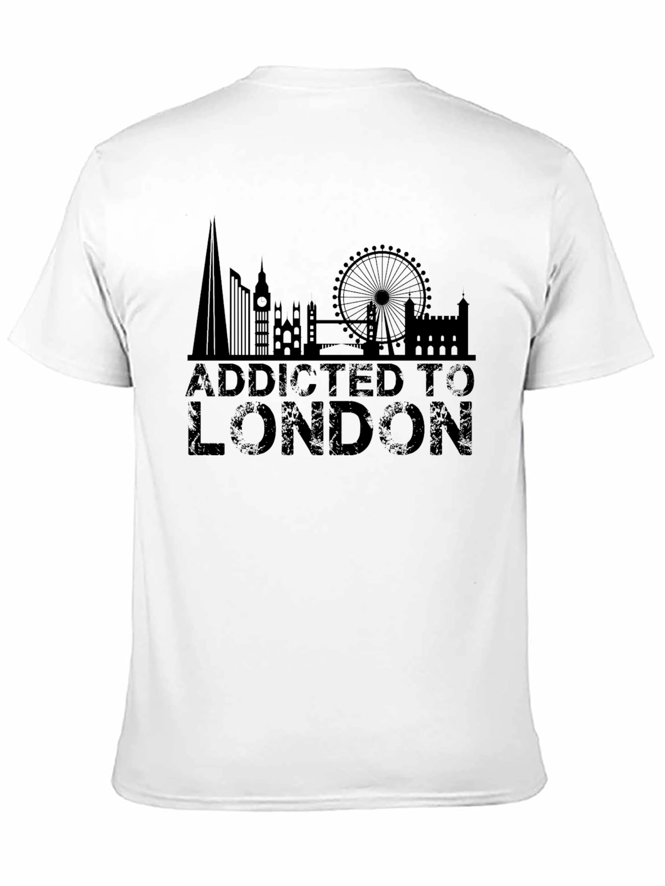 Addicted to London Black Graphic Tee