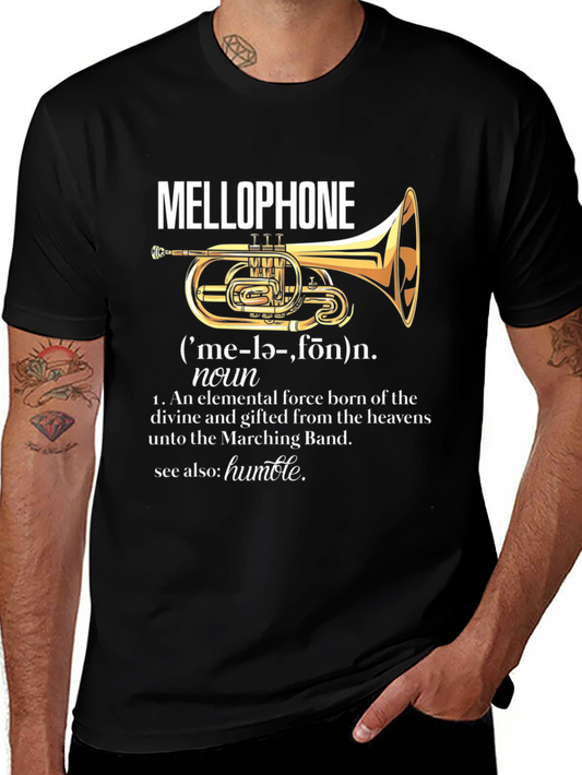 Mellophone Definition T-Shirt - Marching Band Humor