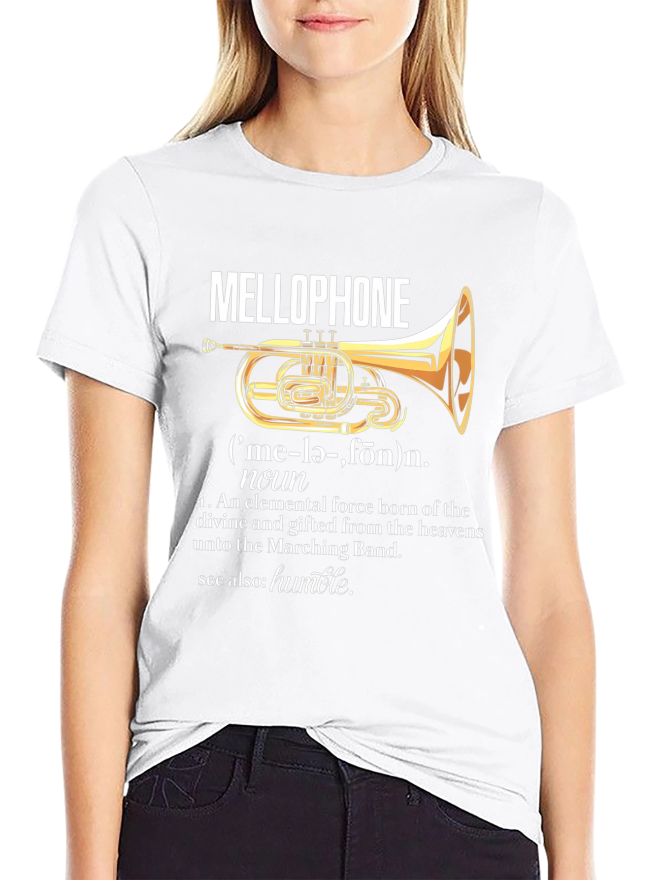 Mellophone Definition T-Shirt - Marching Band Humor