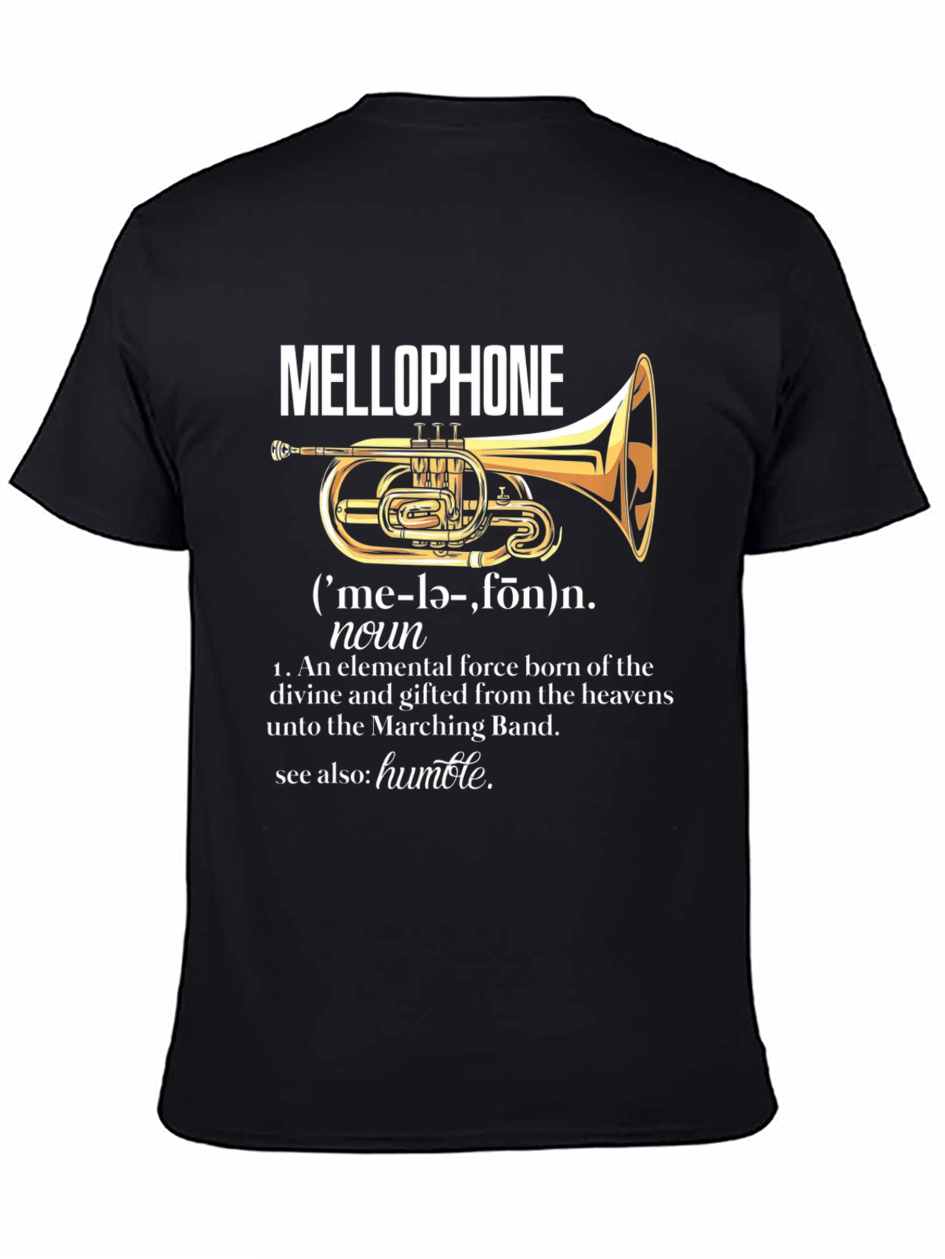Mellophone Definition T-Shirt - Marching Band Humor