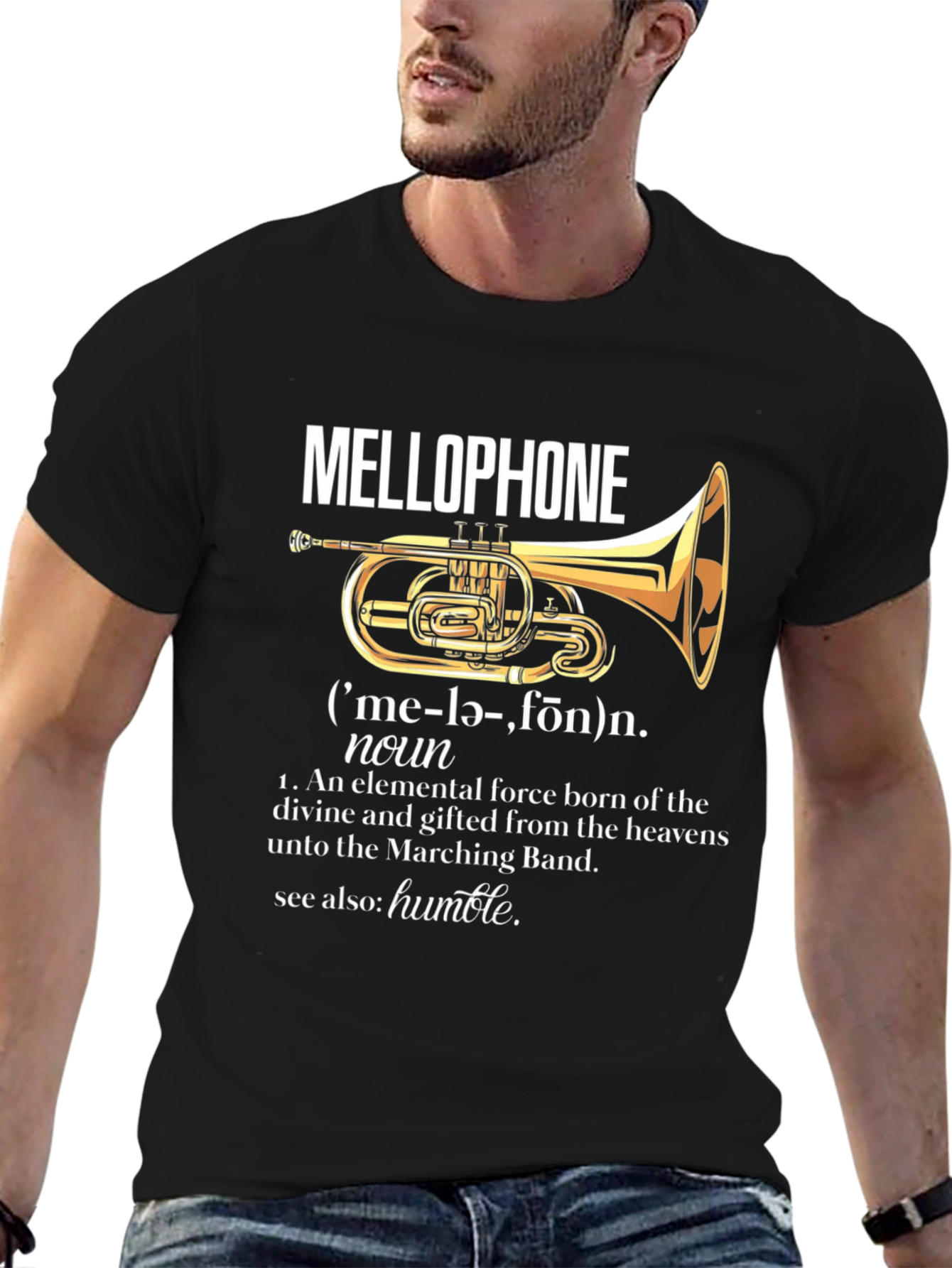Mellophone Definition T-Shirt - Marching Band Humor
