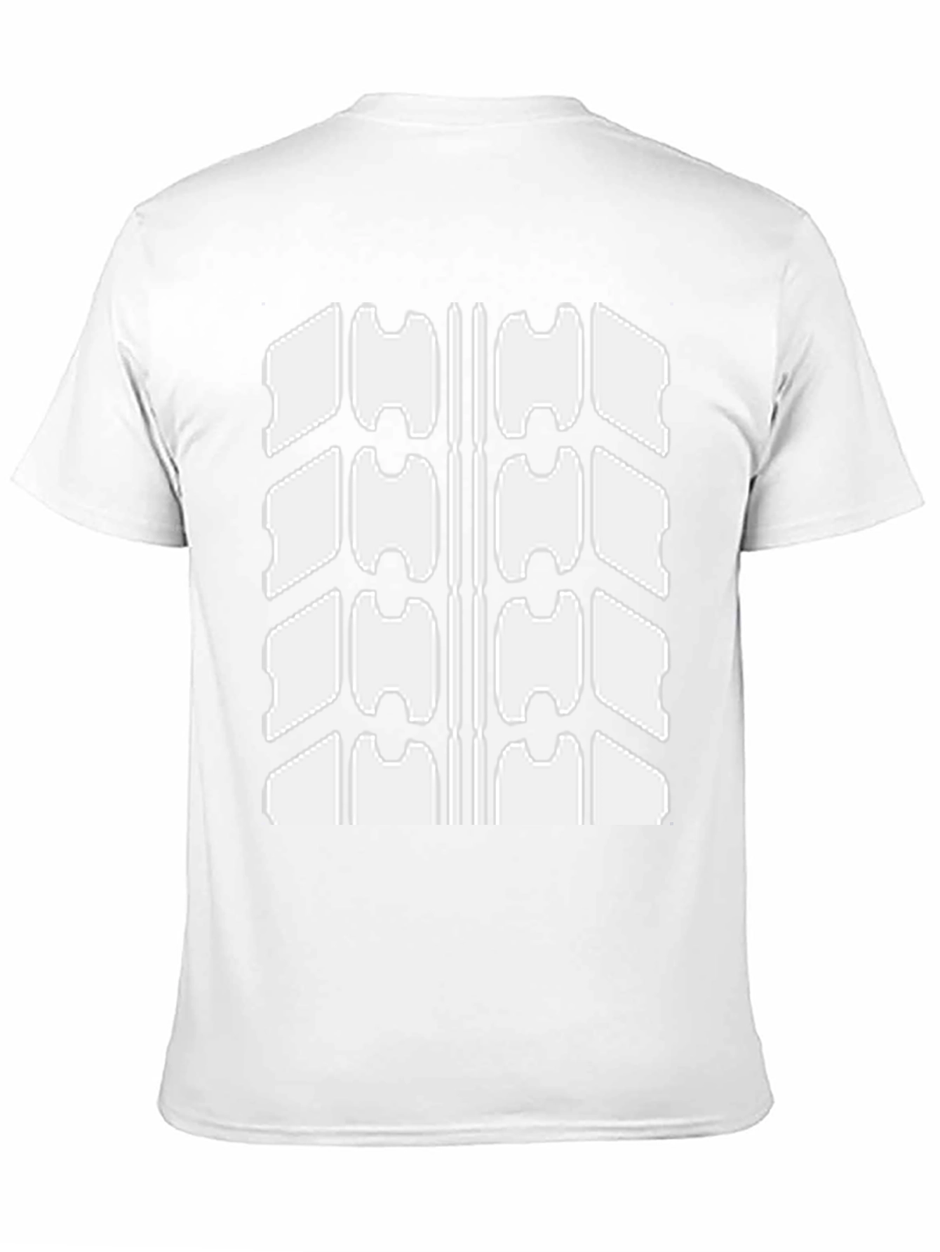 Cool Tire Tread Graphic Black T-Shirt