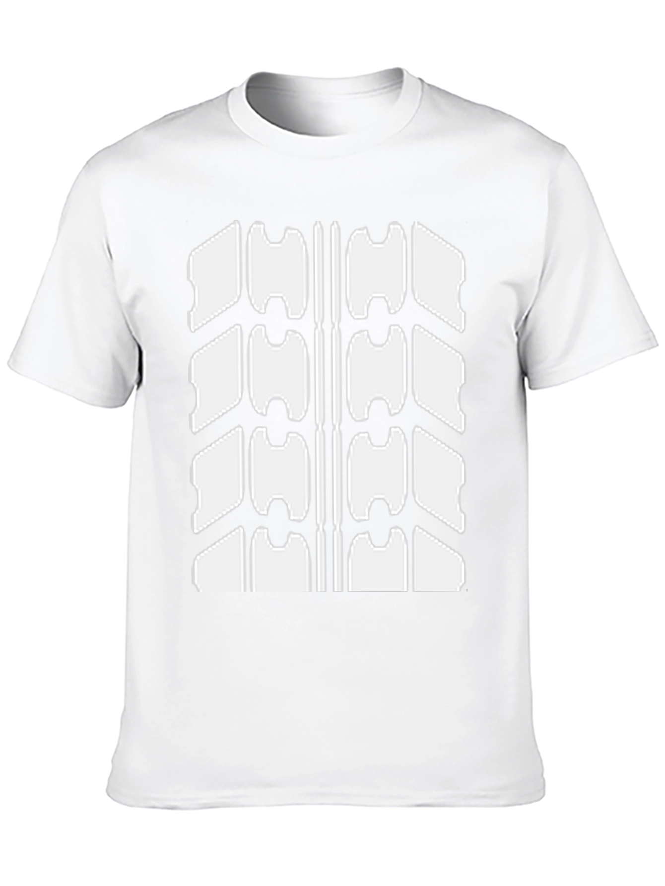 Cool Tire Tread Graphic Black T-Shirt