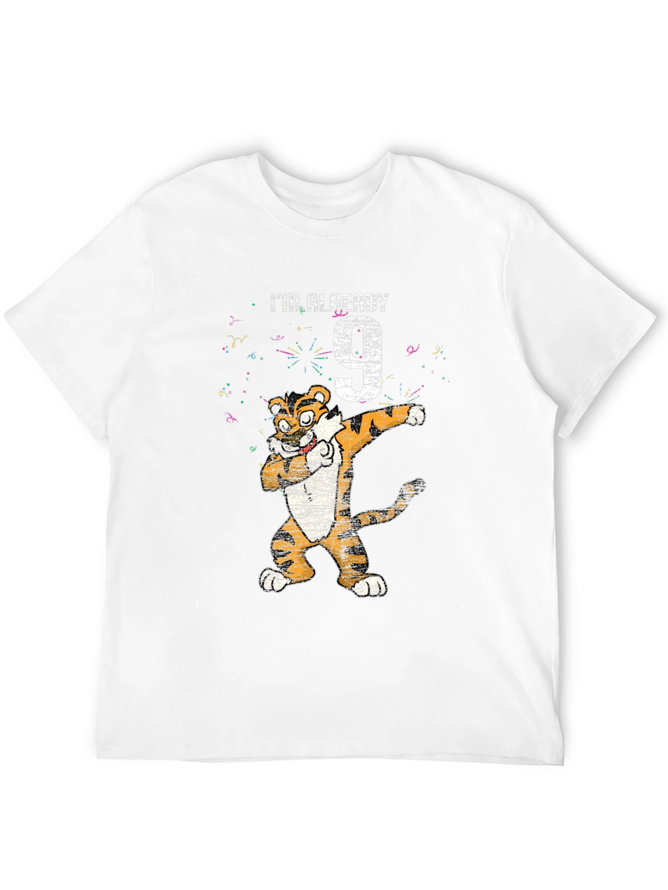 Dabbing Tiger 9th Birthday T-Shirt - Youthful Style