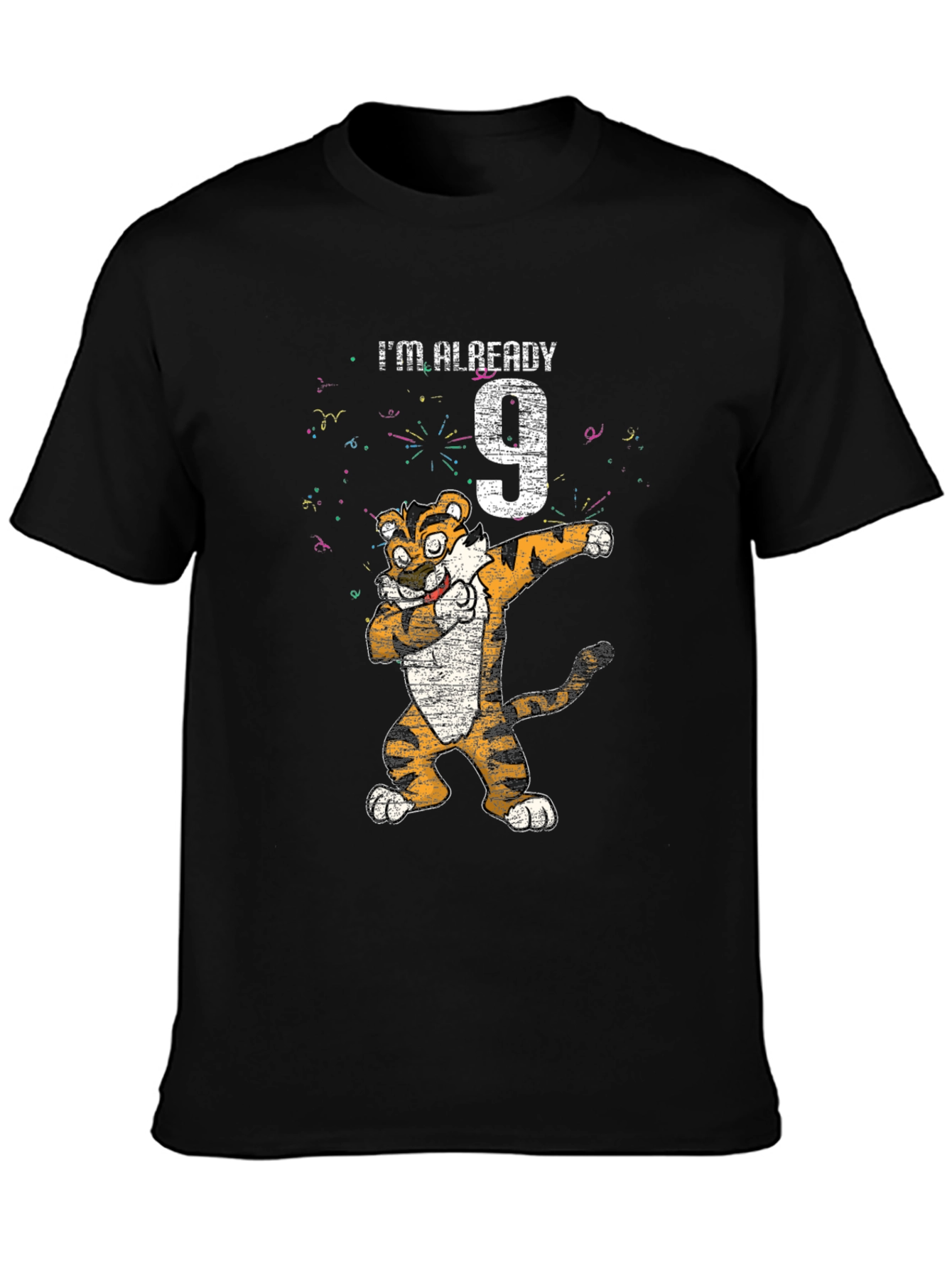 Dabbing Tiger 9th Birthday T-Shirt - Youthful Style