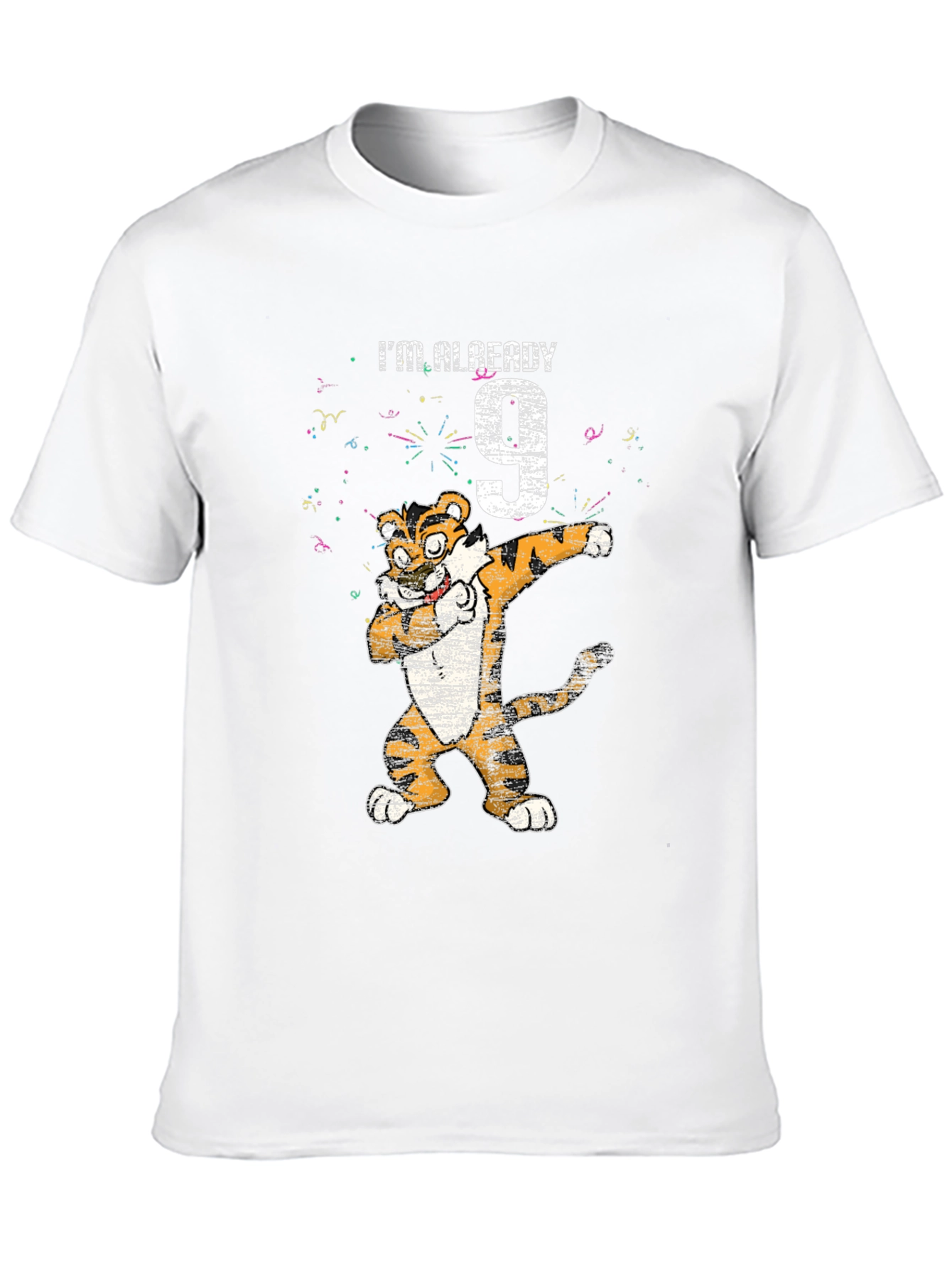 Dabbing Tiger 9th Birthday T-Shirt - Youthful Style