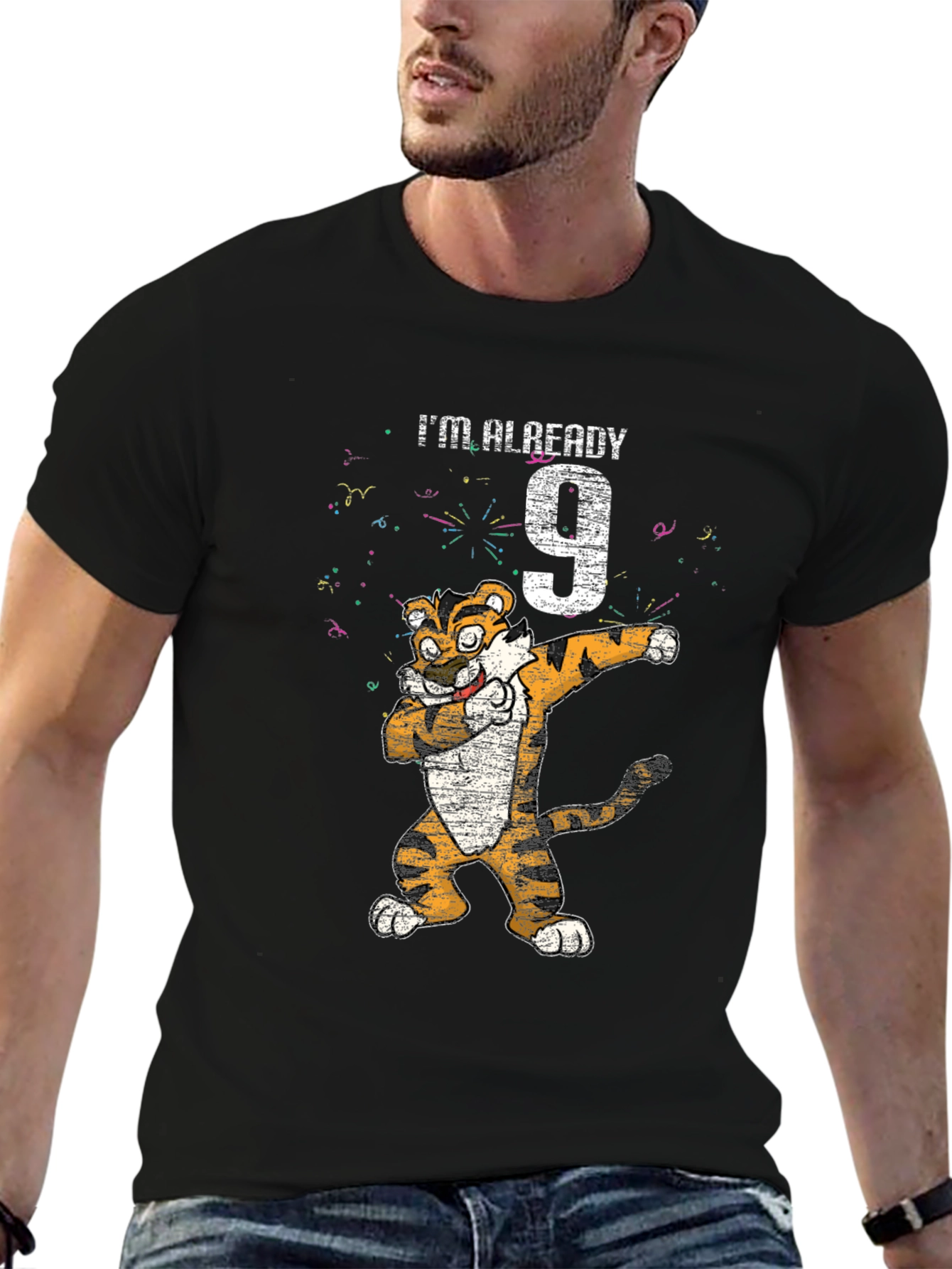 Dabbing Tiger 9th Birthday T-Shirt - Youthful Style