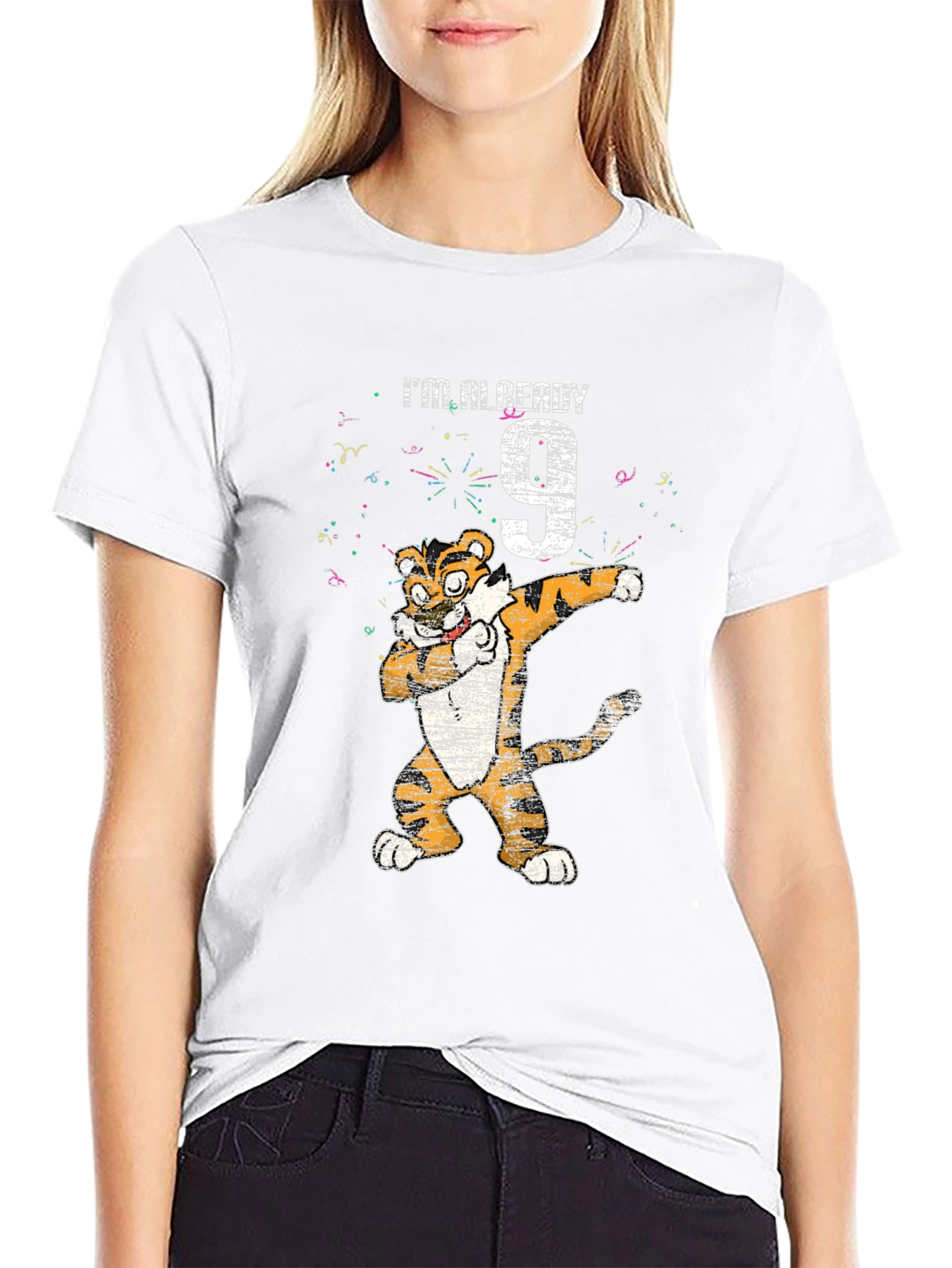 Dabbing Tiger 9th Birthday T-Shirt - Youthful Style