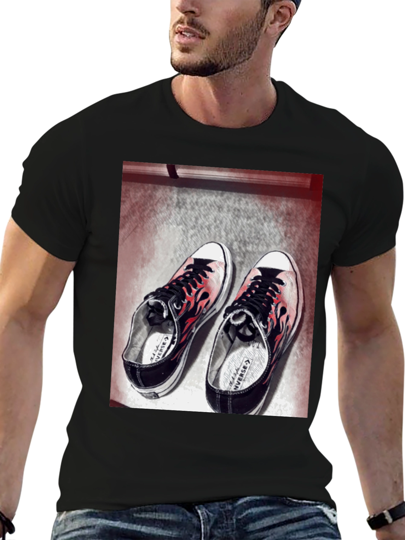 Flame Converse Graphic T-Shirt