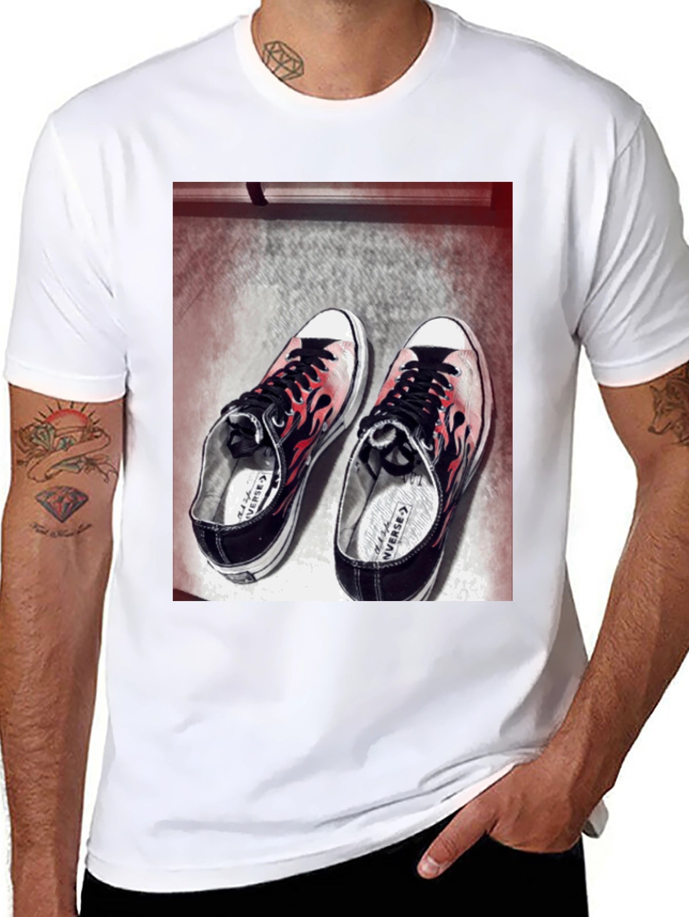 Flame Converse Graphic T-Shirt