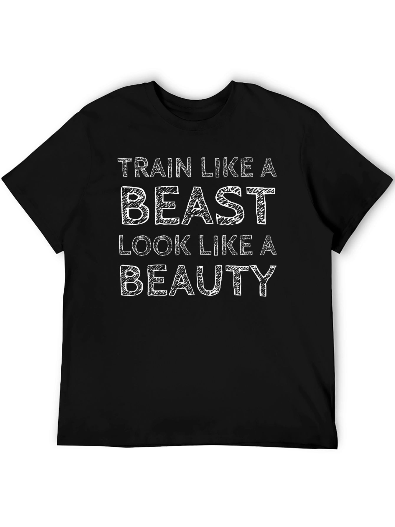 Train Like a Beast Graphic Tee - Black