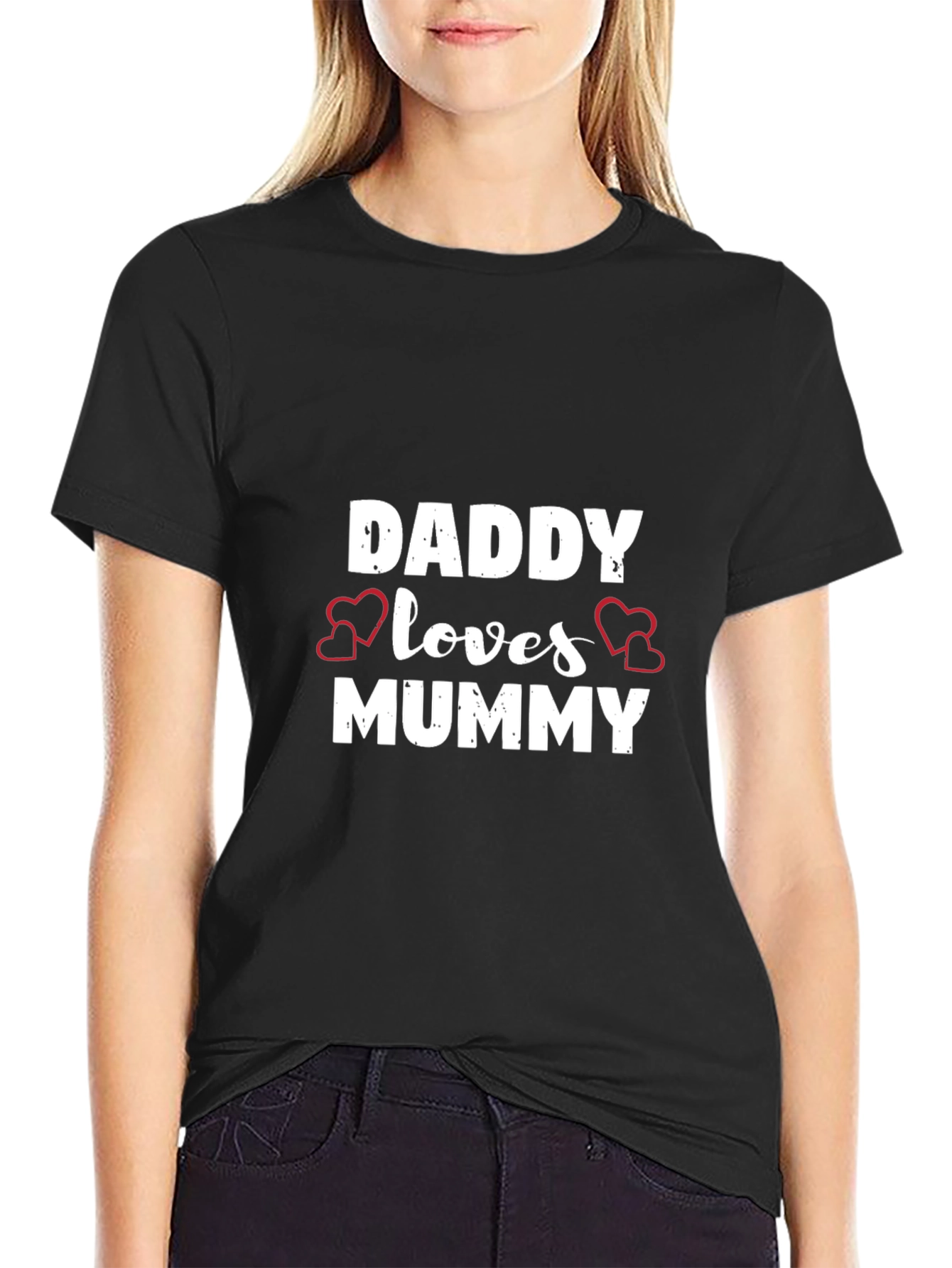 Daddy Loves Mummy Black T-Shirt