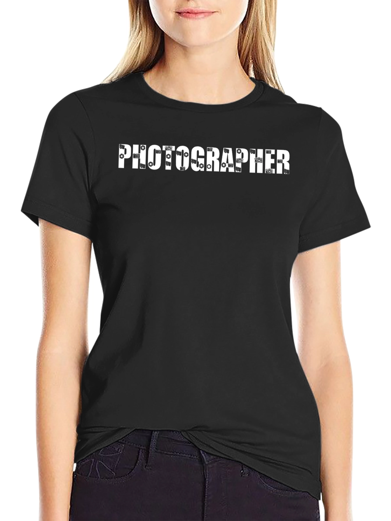 Photographer Graphic Black T-Shirt