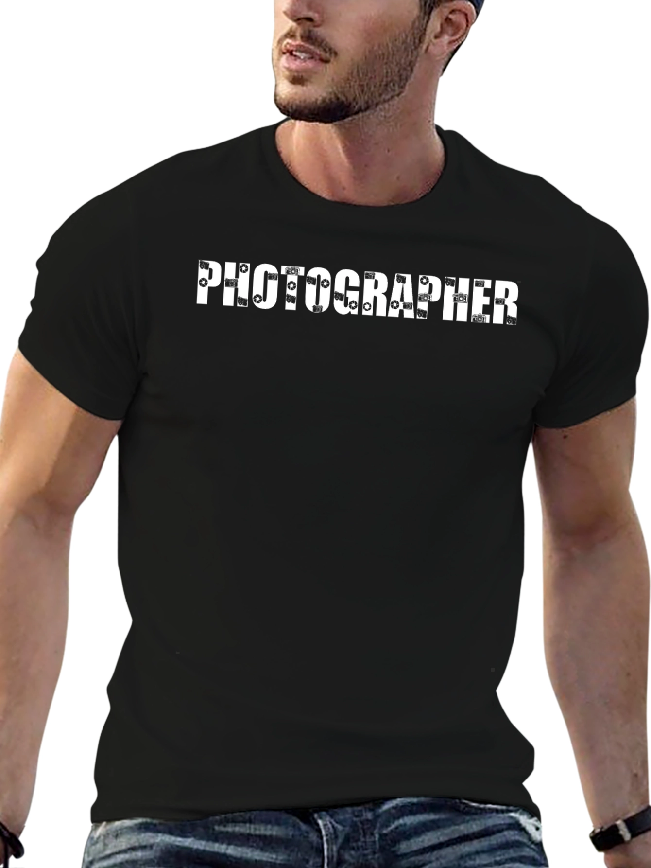 Photographer Graphic Black T-Shirt