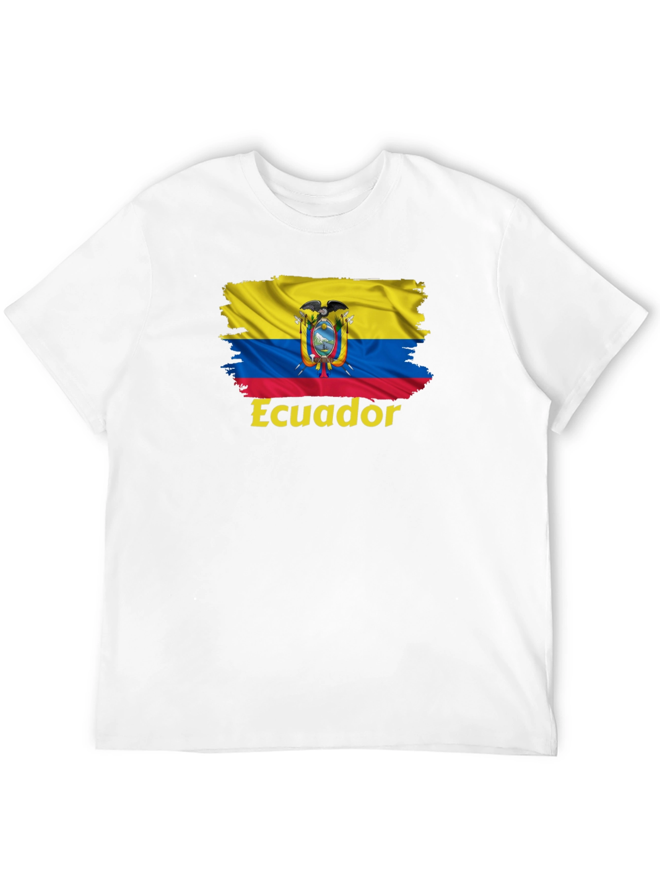 Ecuador Flag Graphic Tee - Black T-Shirt