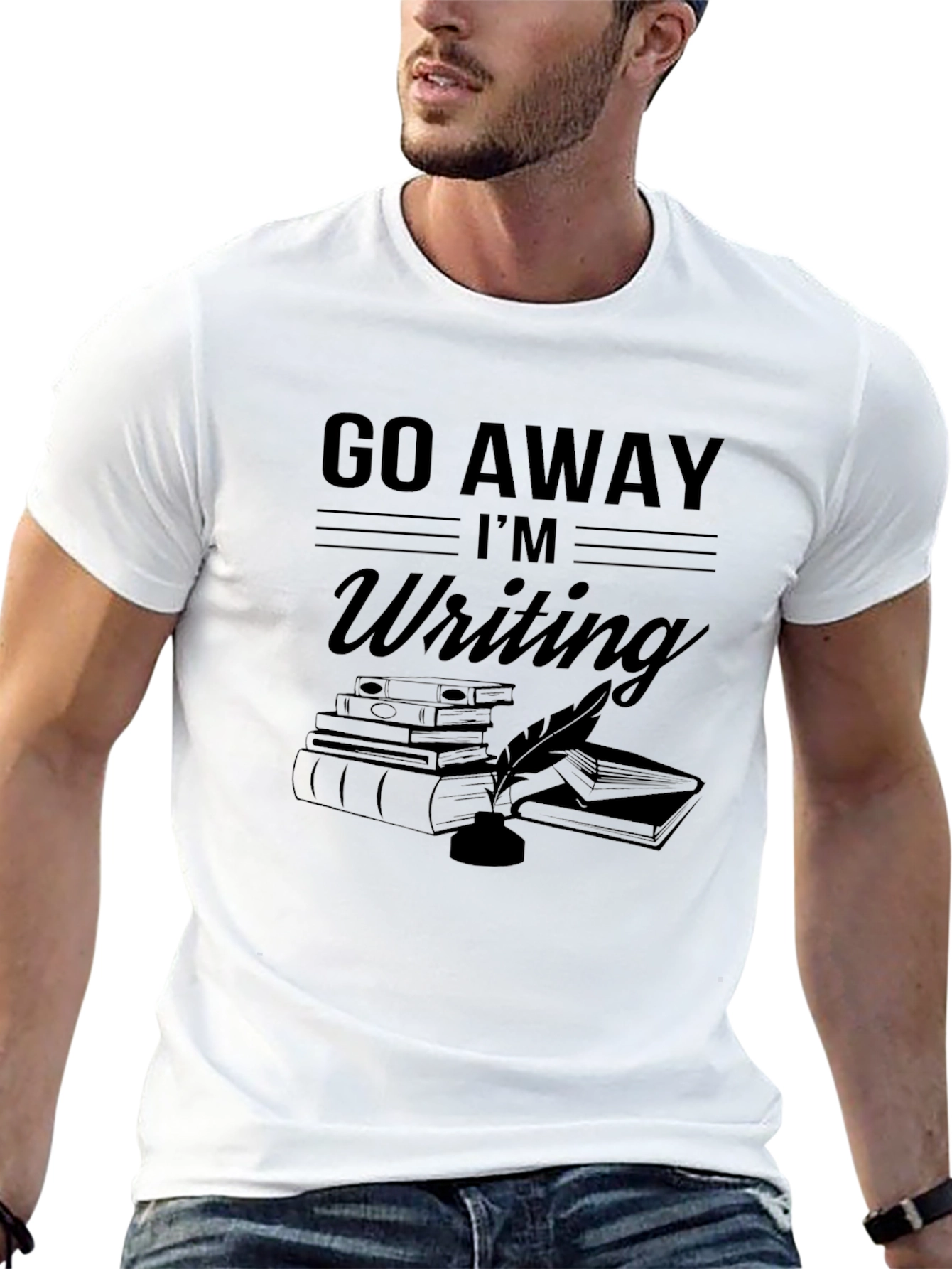 Go Away Im Writing T-Shirt Writer Gift
