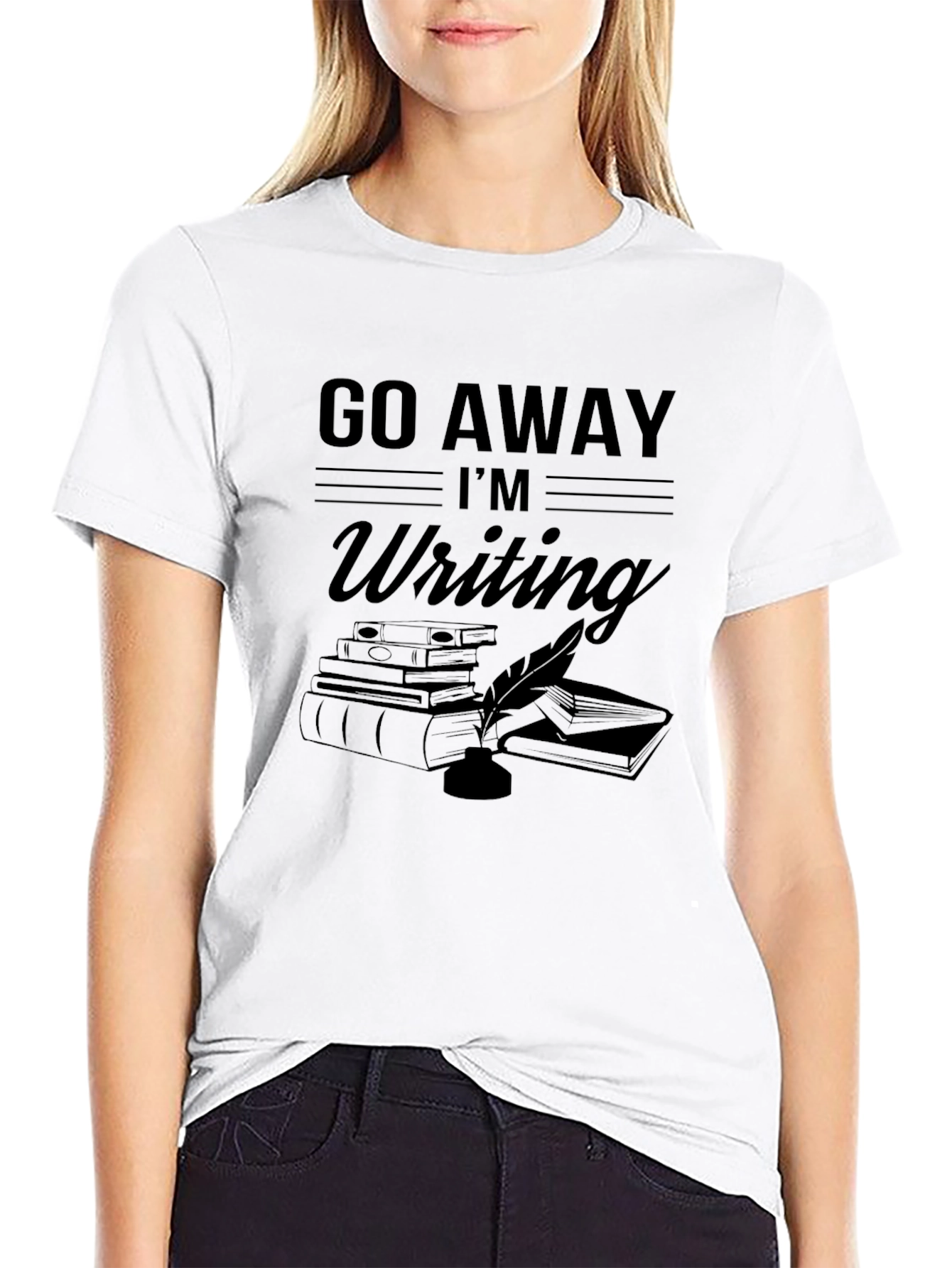 Go Away Im Writing T-Shirt Writer Gift