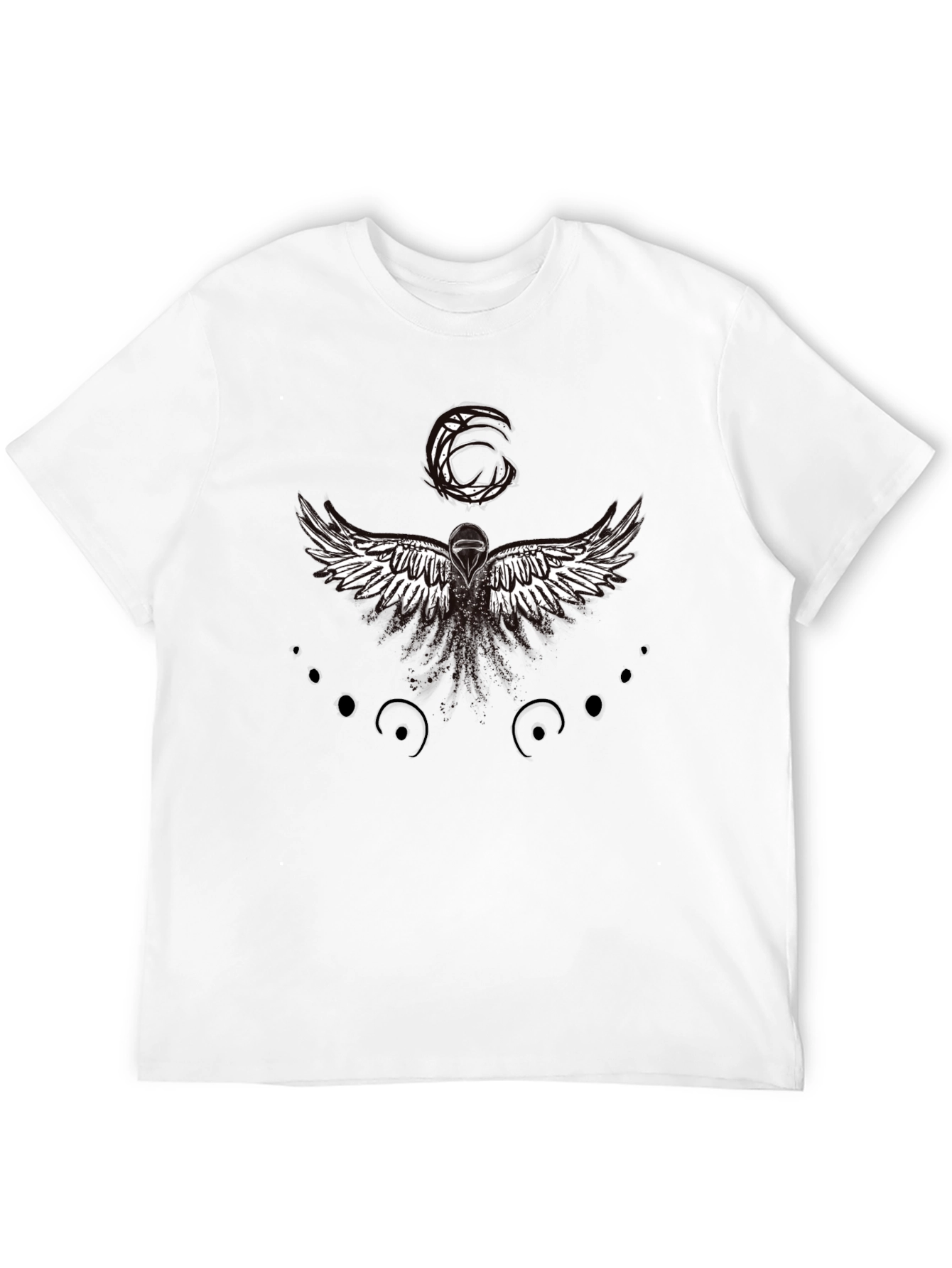 Winged Graphic Black T-Shirt