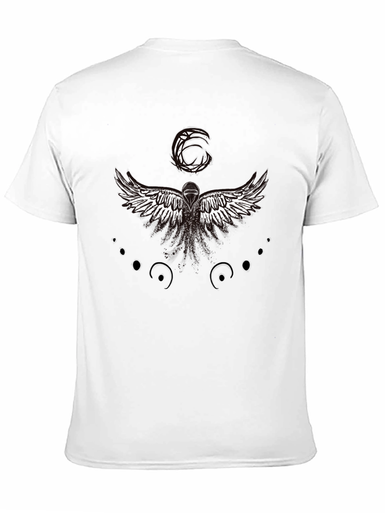 Winged Graphic Black T-Shirt