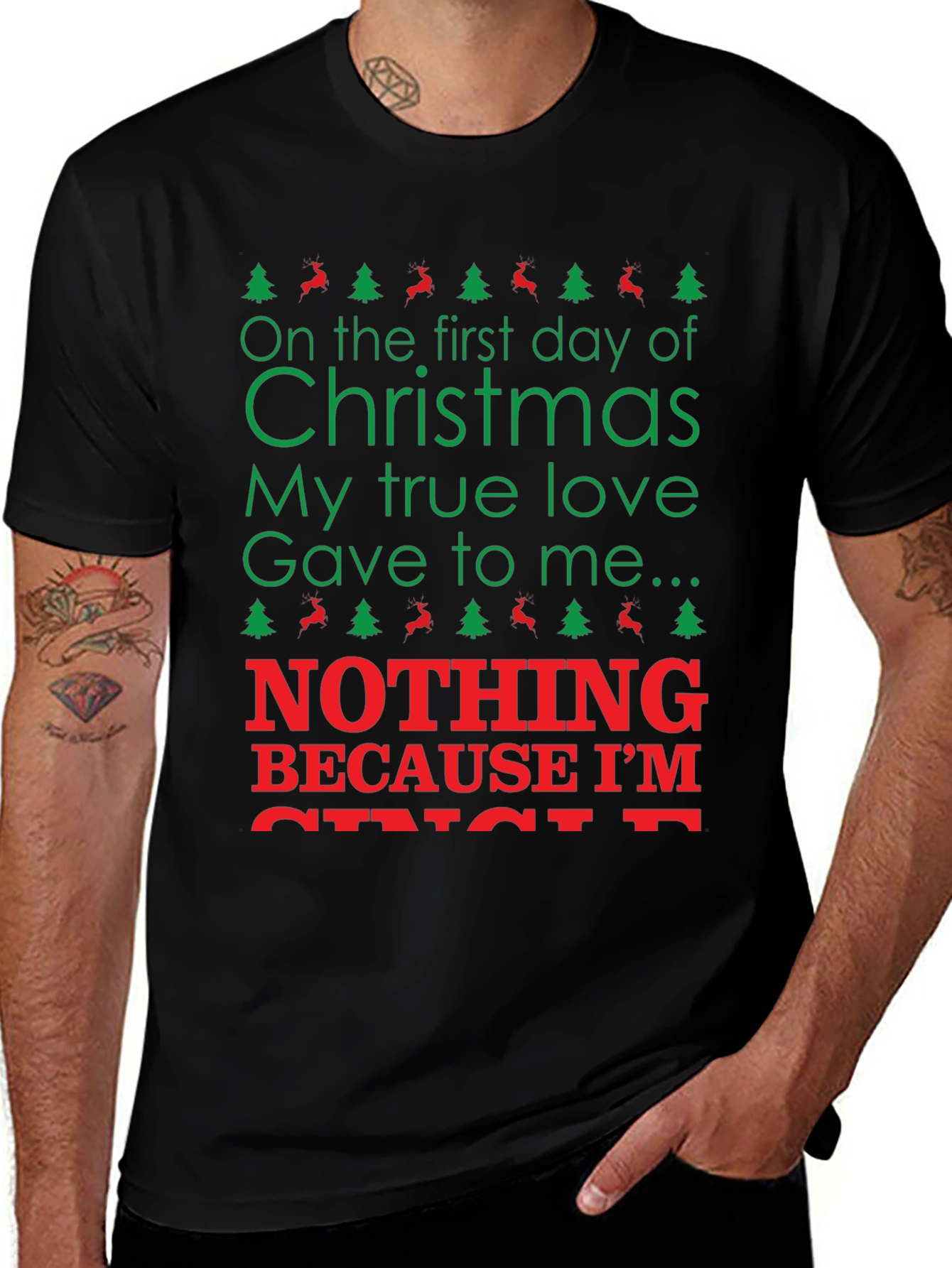 Christmas Nothing T-Shirt - Holiday Humor Tee