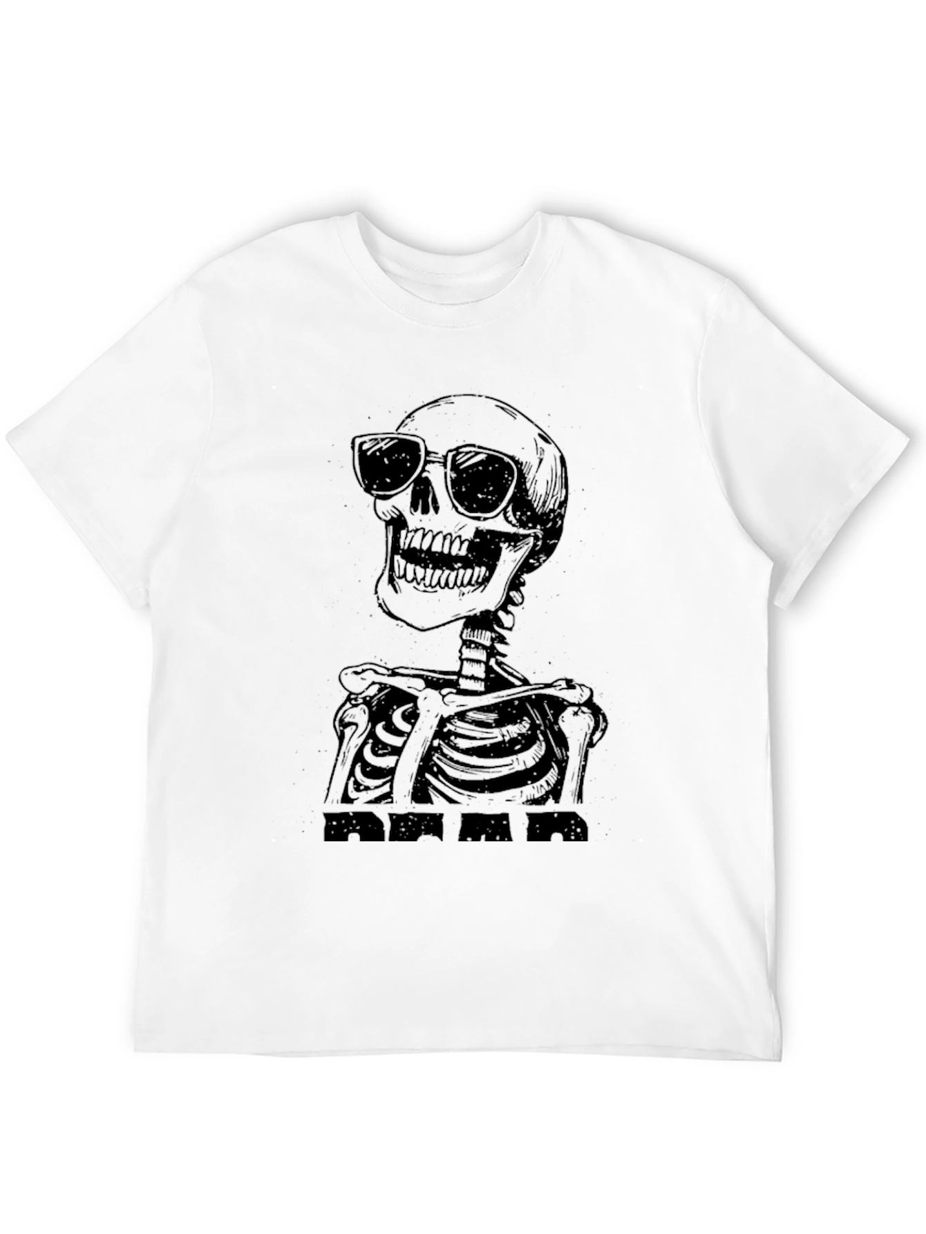 Cool Skeleton Graphic Tee - Black