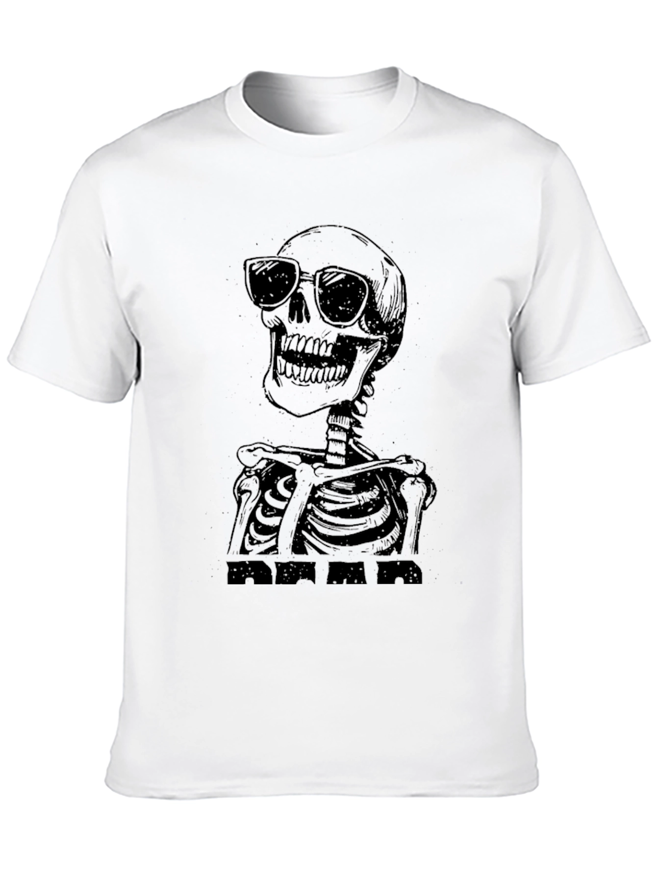 Cool Skeleton Graphic Tee - Black