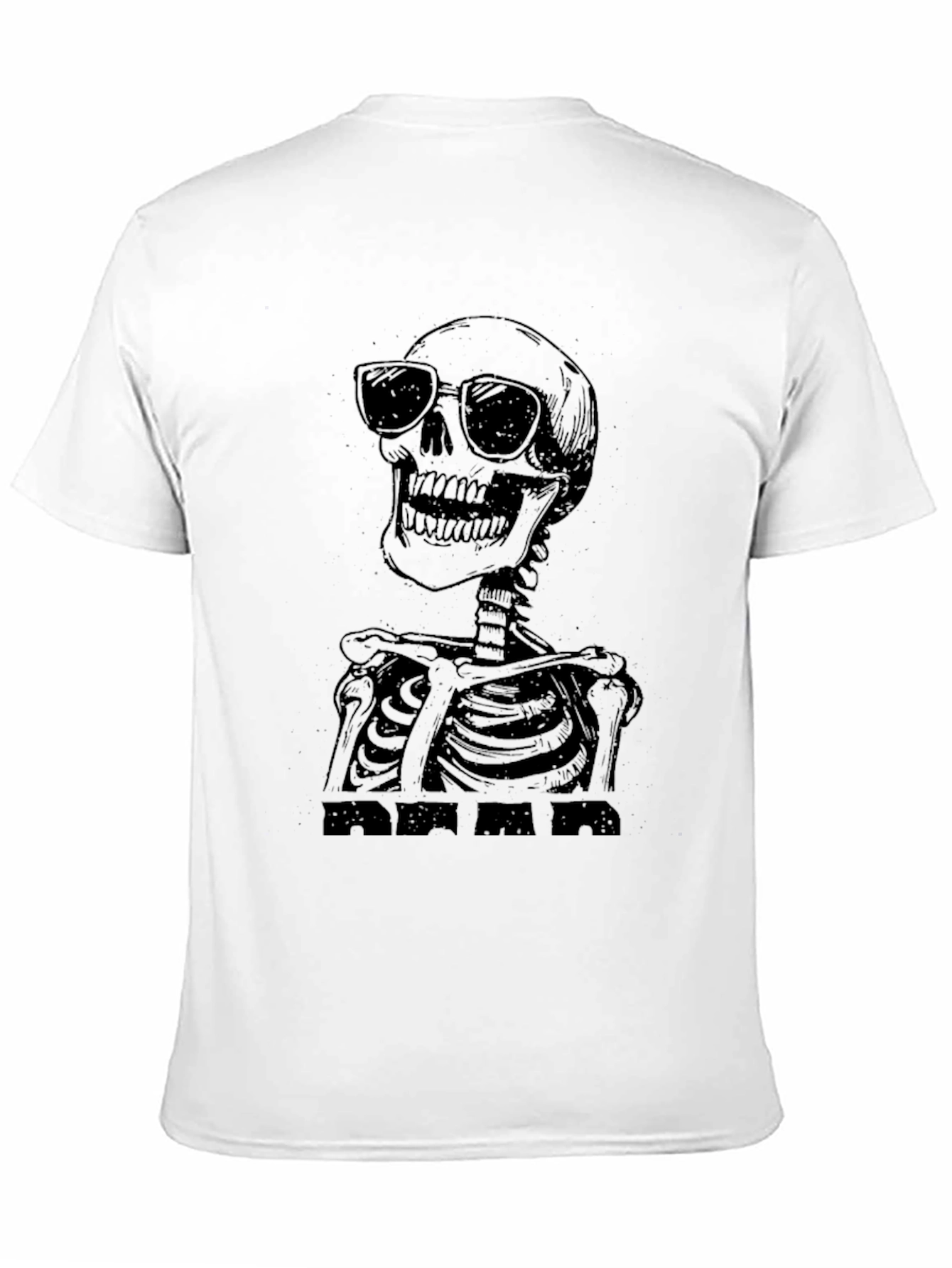 Cool Skeleton Graphic Tee - Black