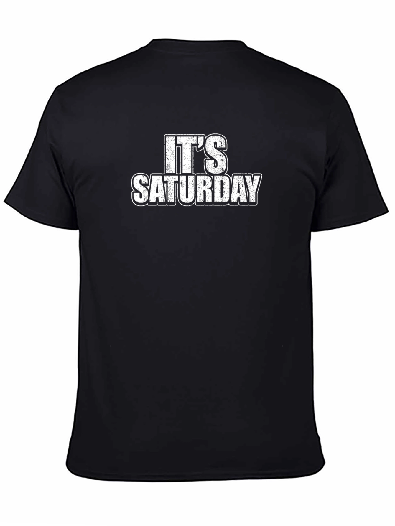 Its Saturday T-Shirt - Black Graphic Tee