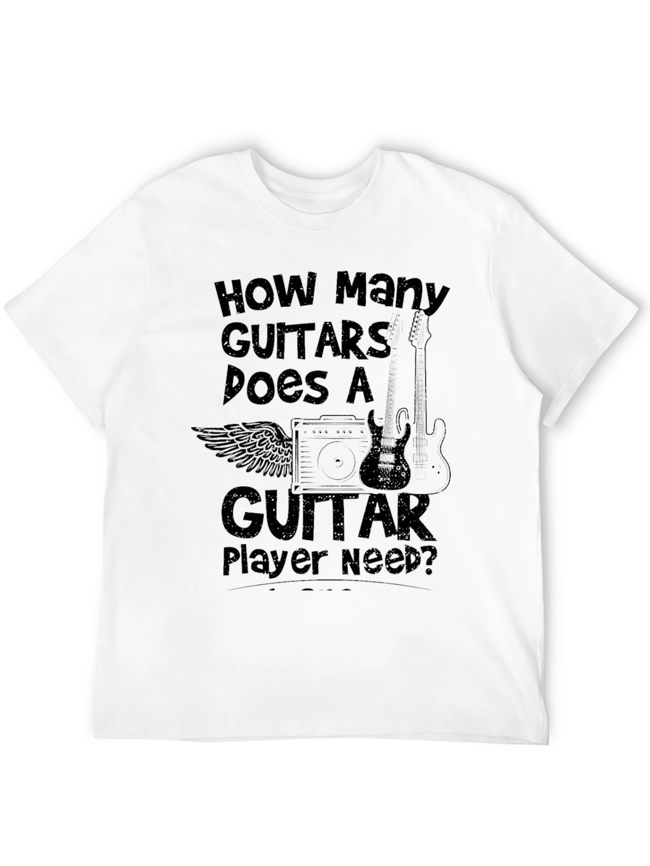 Guitar Player T-Shirt - How Many Guitars Design