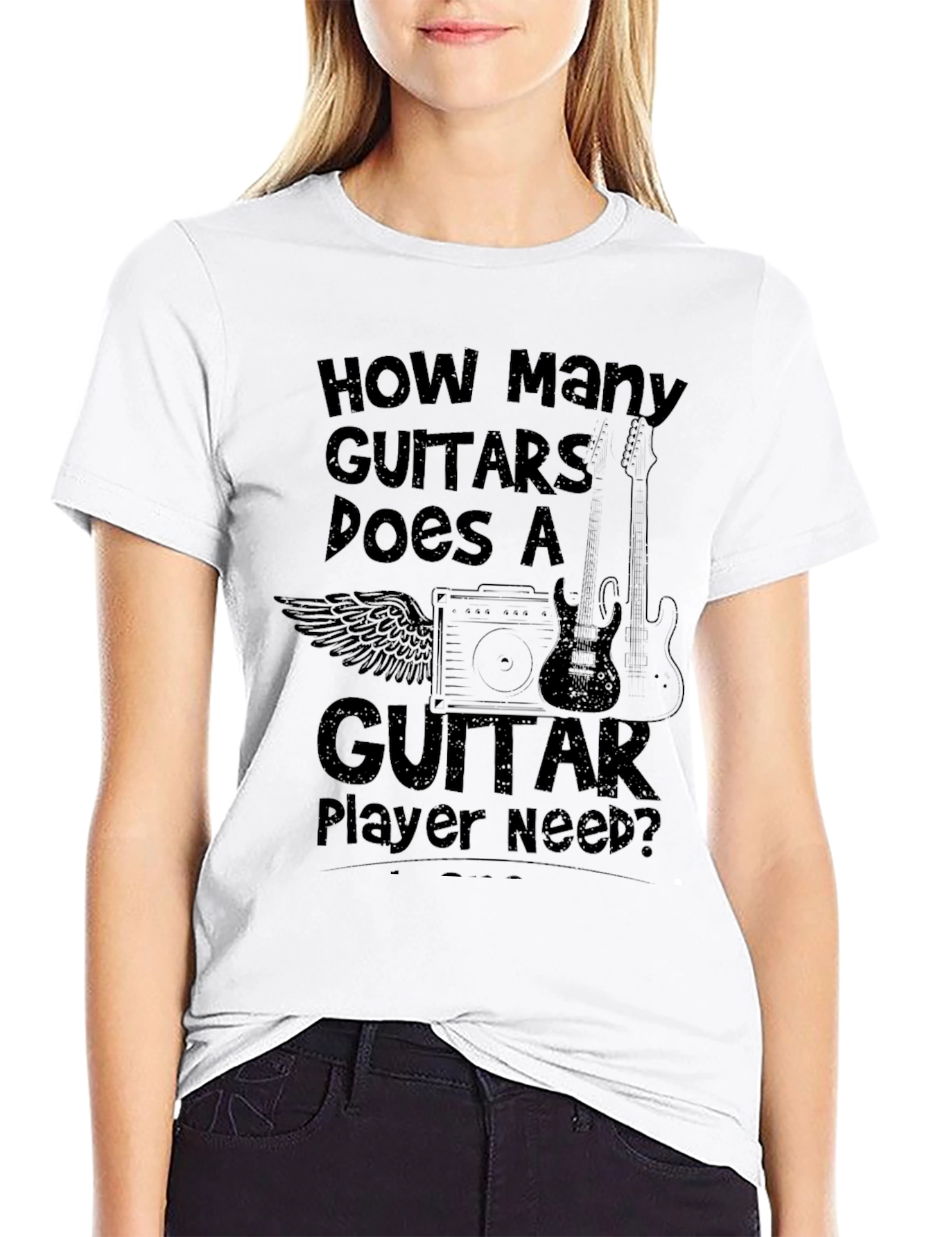 Guitar Player T-Shirt - How Many Guitars Design