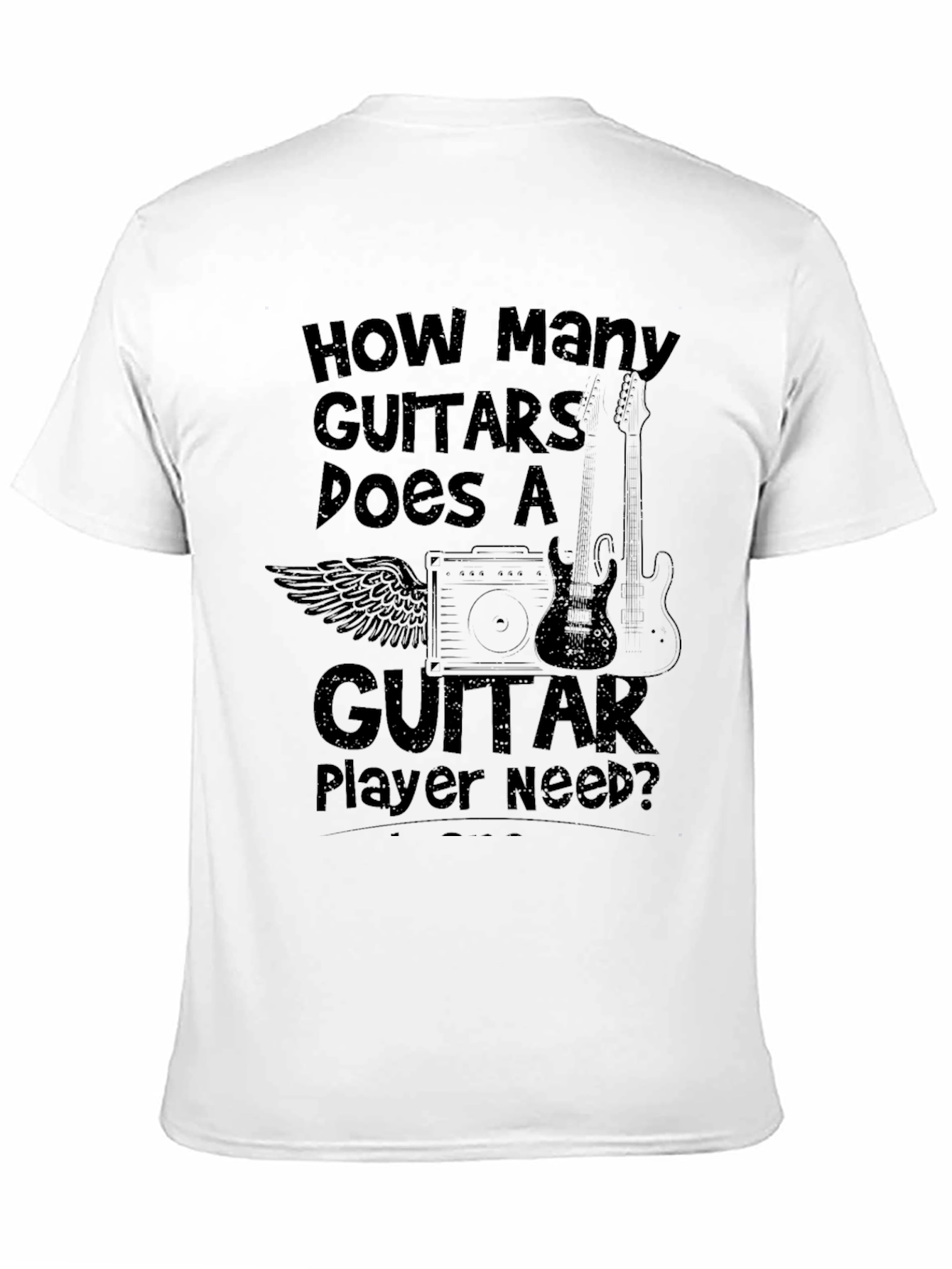 Guitar Player T-Shirt - How Many Guitars Design