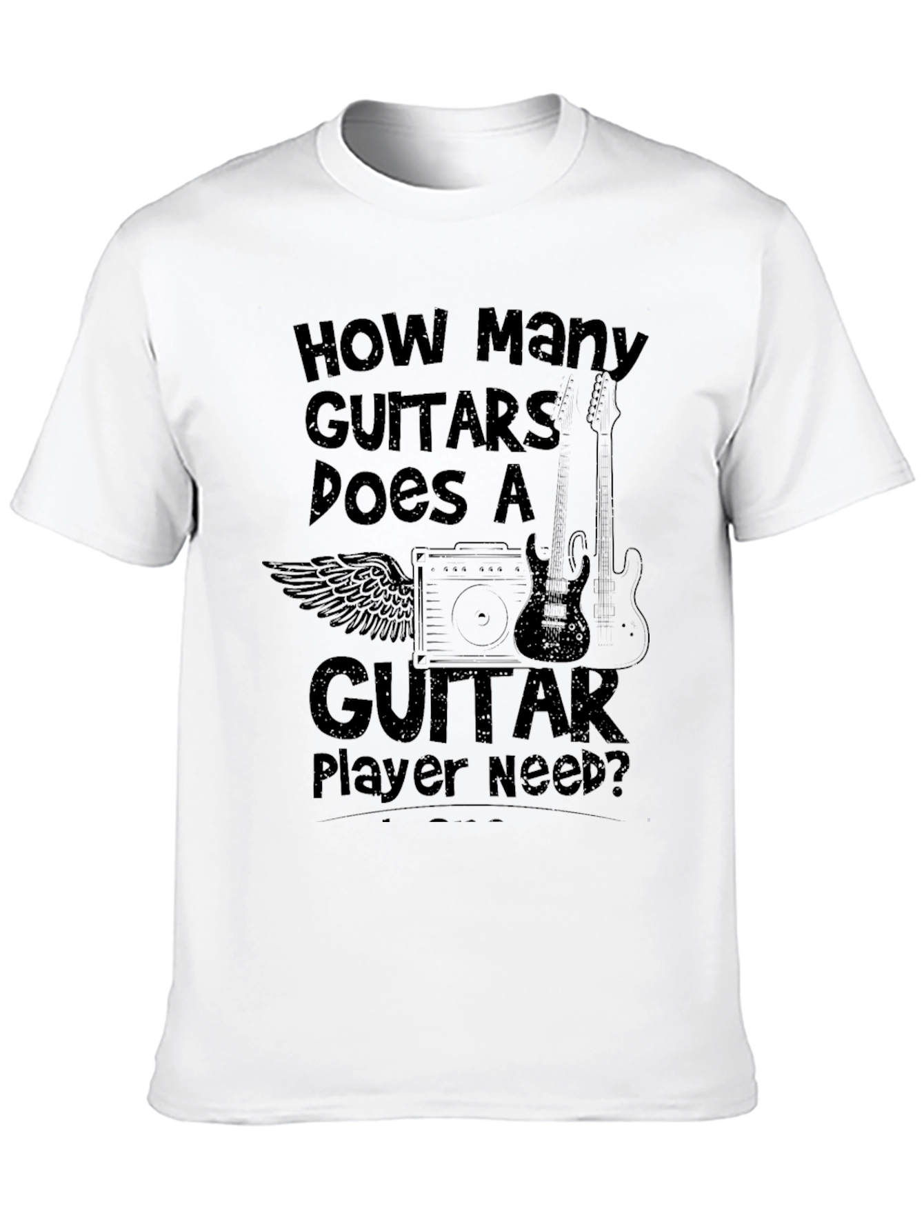 Guitar Player T-Shirt - How Many Guitars Design