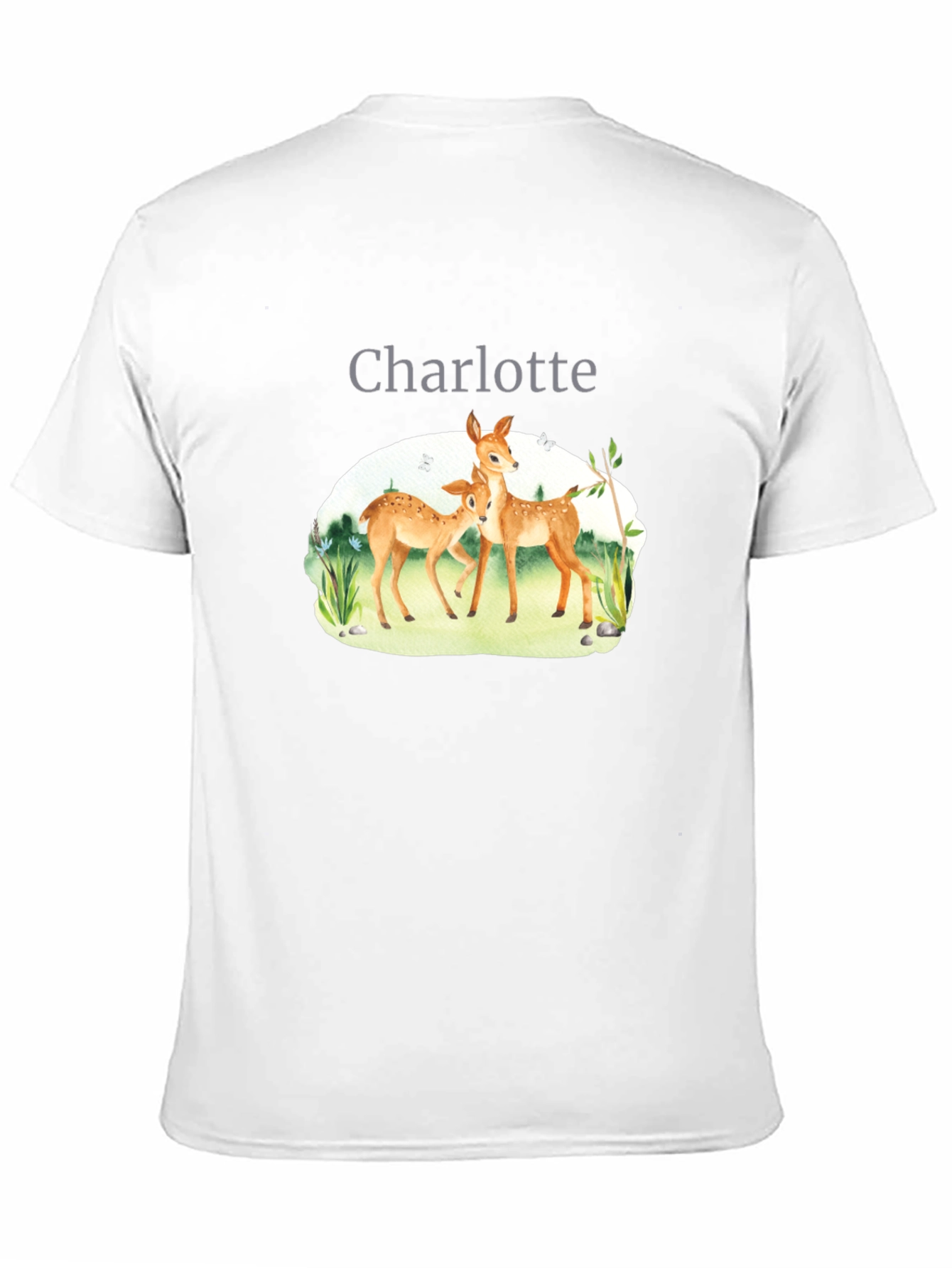 Personalized Deer Family T-Shirt - Charlotte