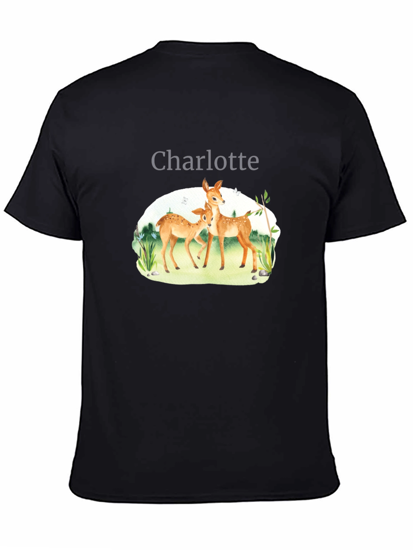 Personalized Deer Family T-Shirt - Charlotte