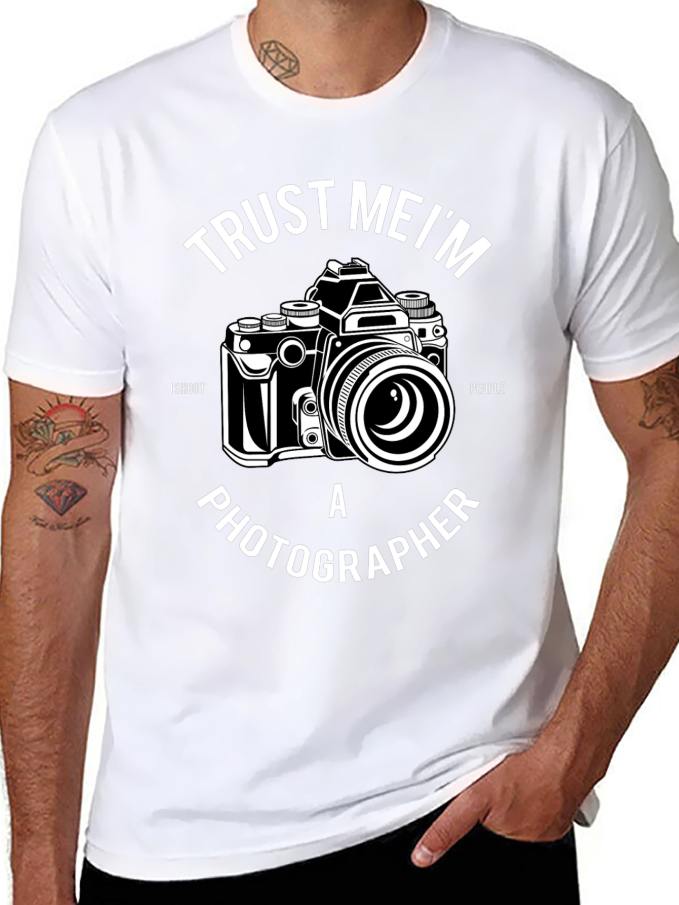 Trust Me Im a Photographer Black T-Shirt