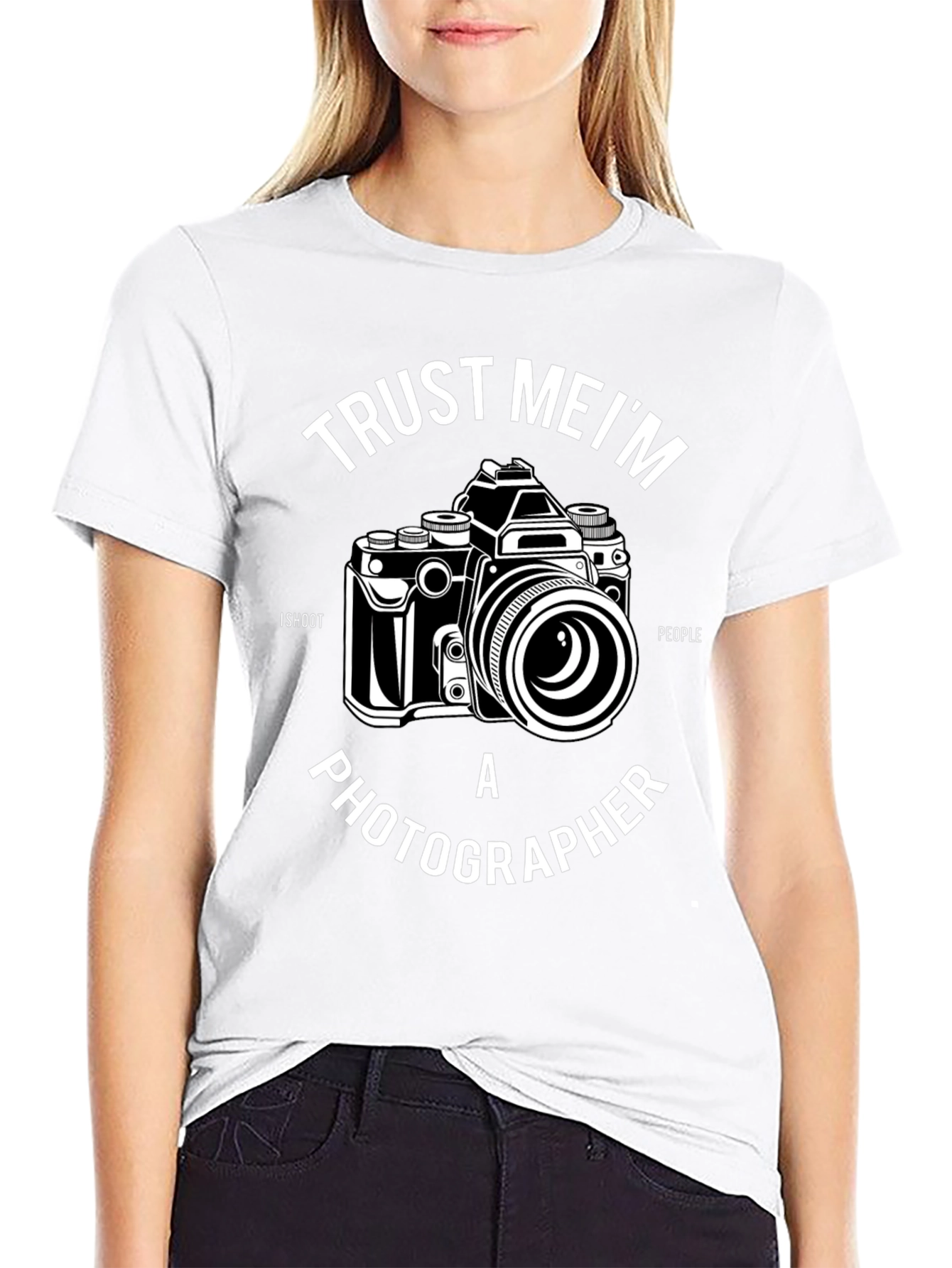 Trust Me Im a Photographer Black T-Shirt