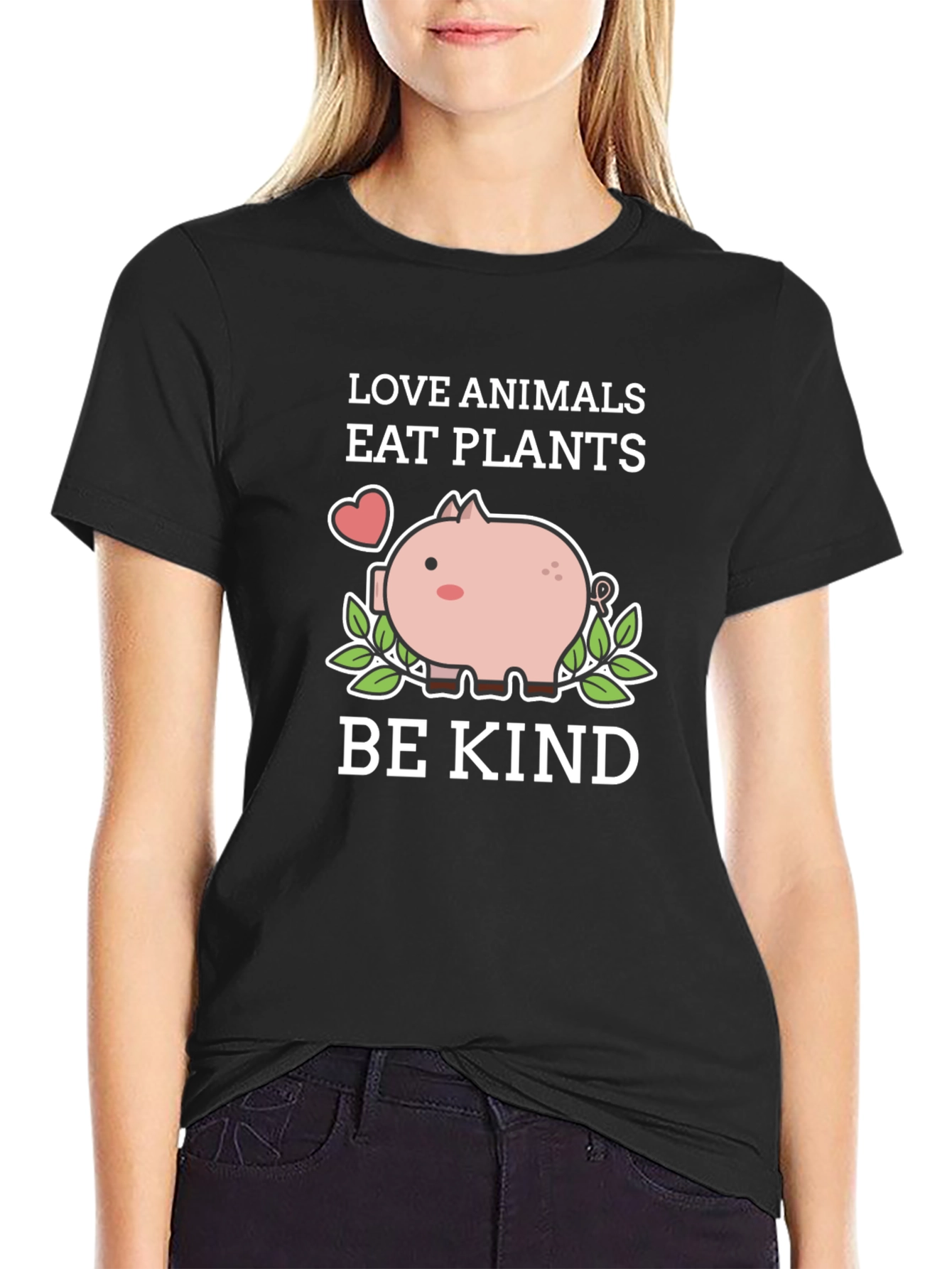 Love Animals Eat Plants Be Kind T-Shirt