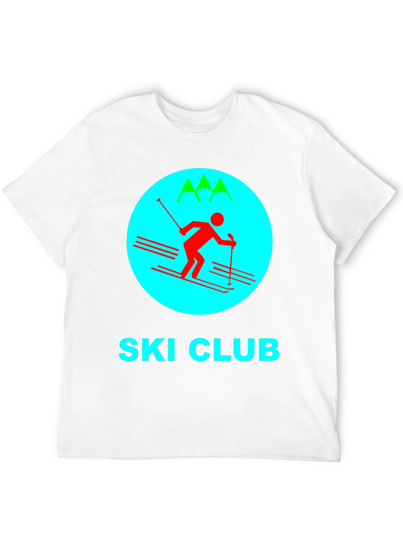 Ski Club Graphic Tee - Classic Retro Design
