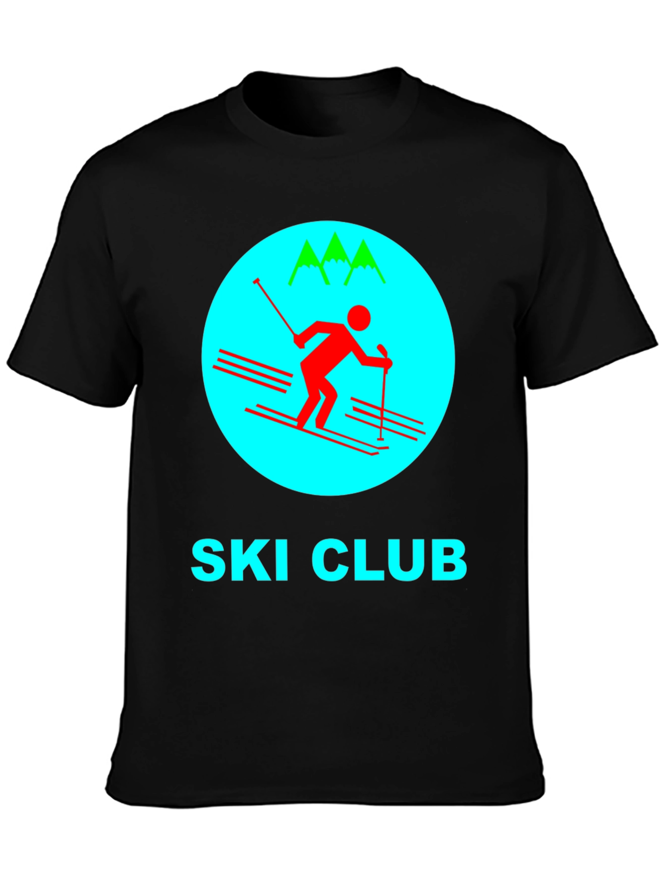 Ski Club Graphic Tee - Classic Retro Design