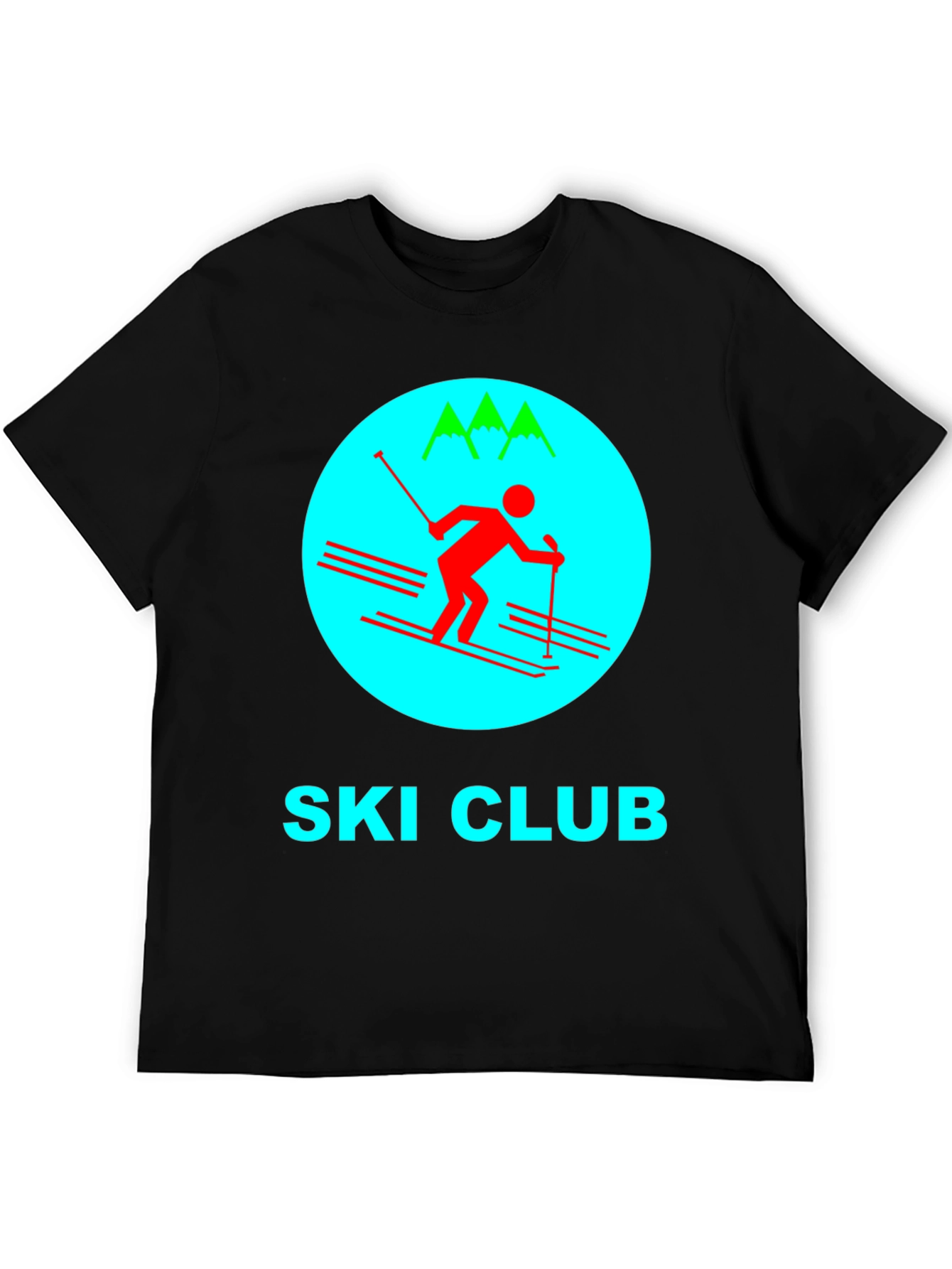 Ski Club Graphic Tee - Classic Retro Design