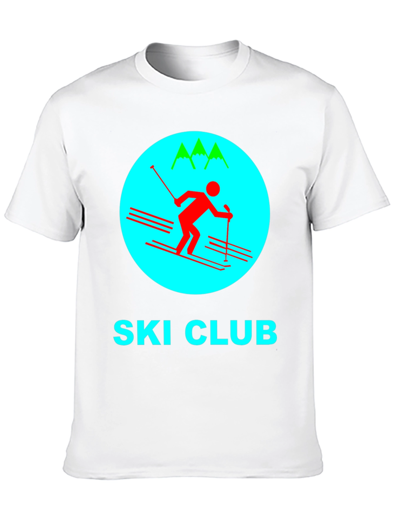 Ski Club Graphic Tee - Classic Retro Design