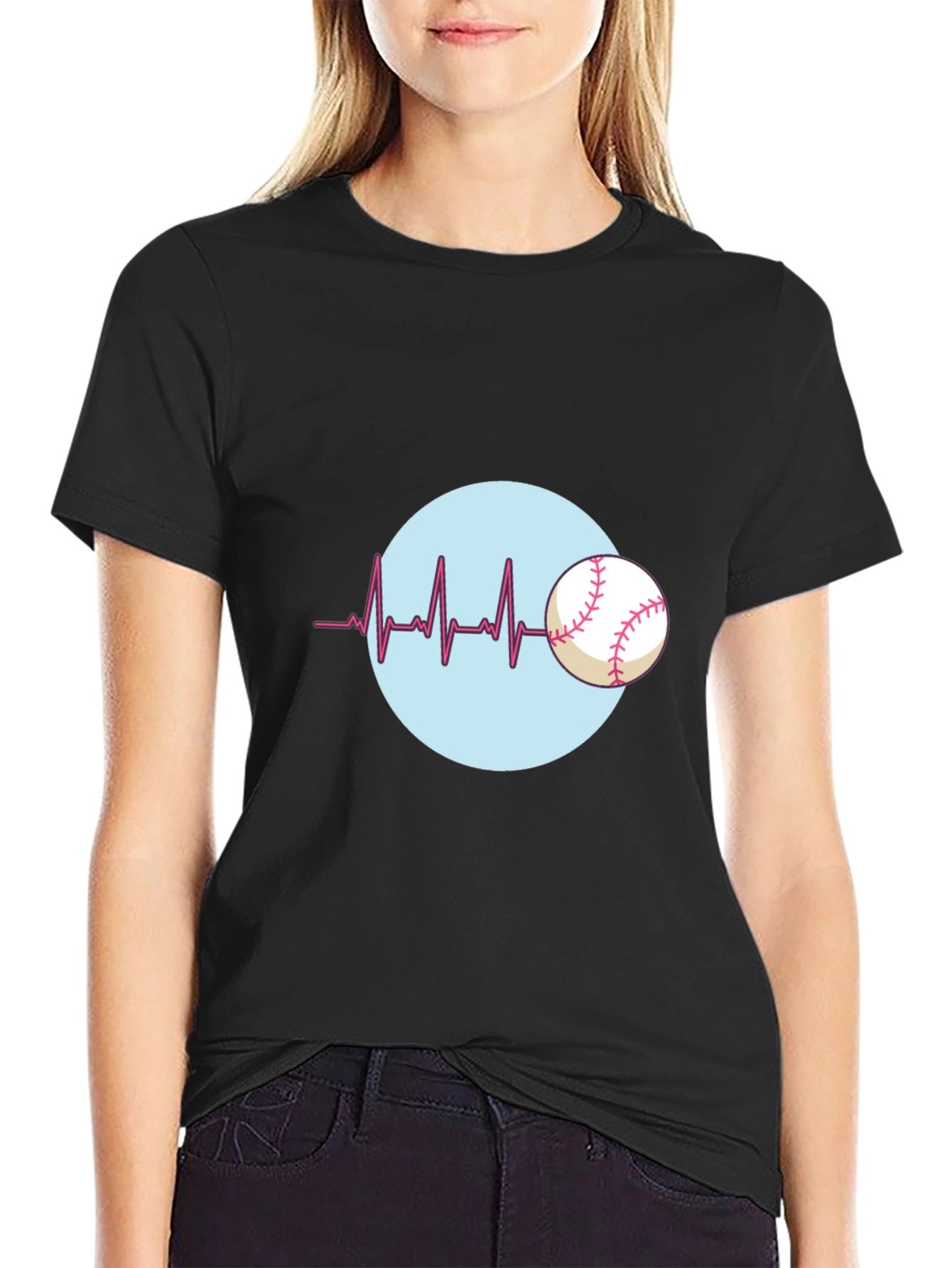 Baseball Heartbeat T-Shirt - Love the Game!