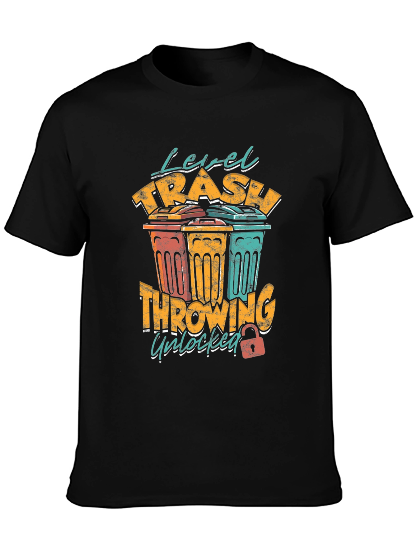 Level Trash Throwing Unlocked Mens Graphic Tee